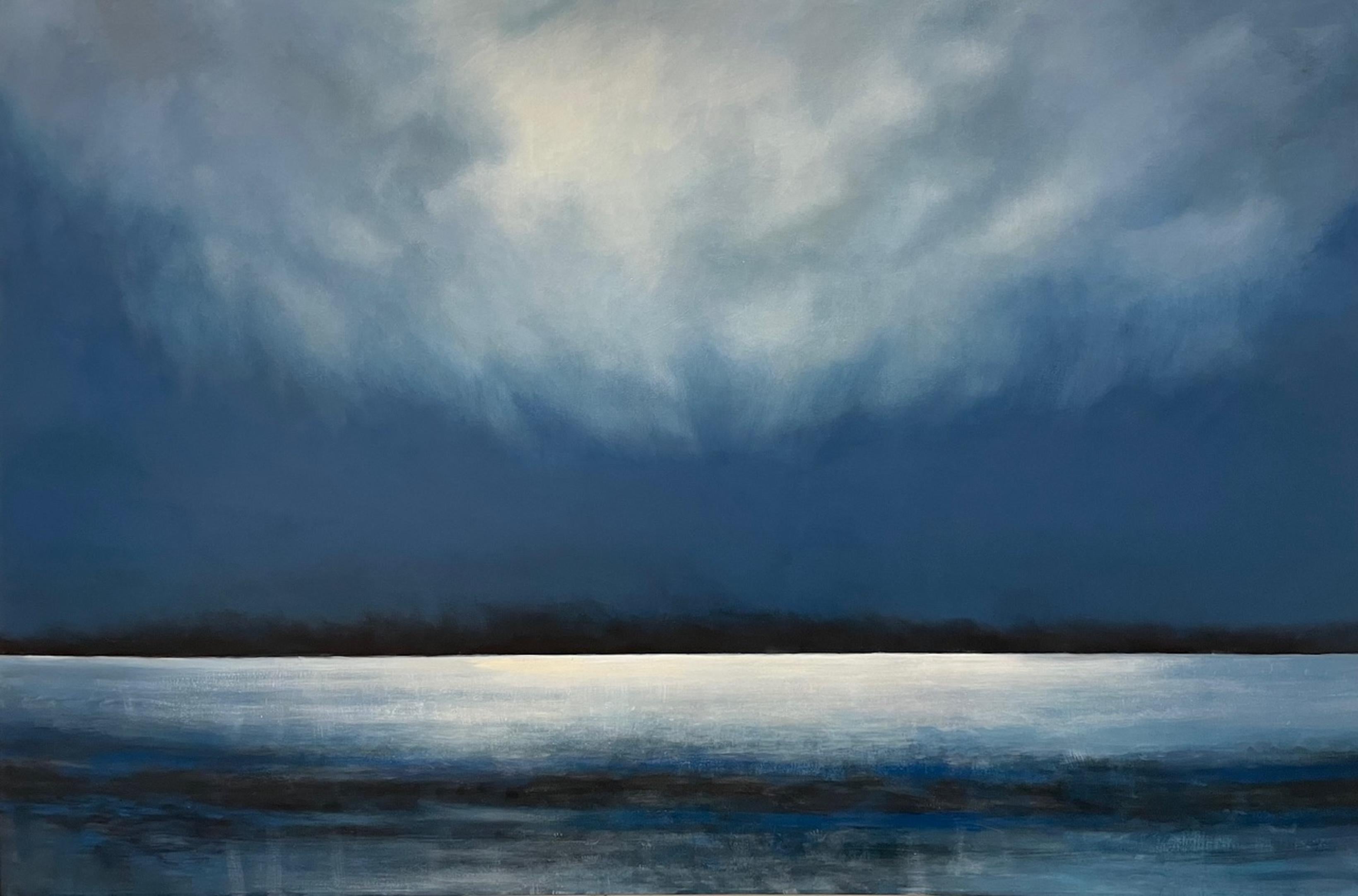 Landscape Painting di Janet Jennings - Tempesta di Mashomack
