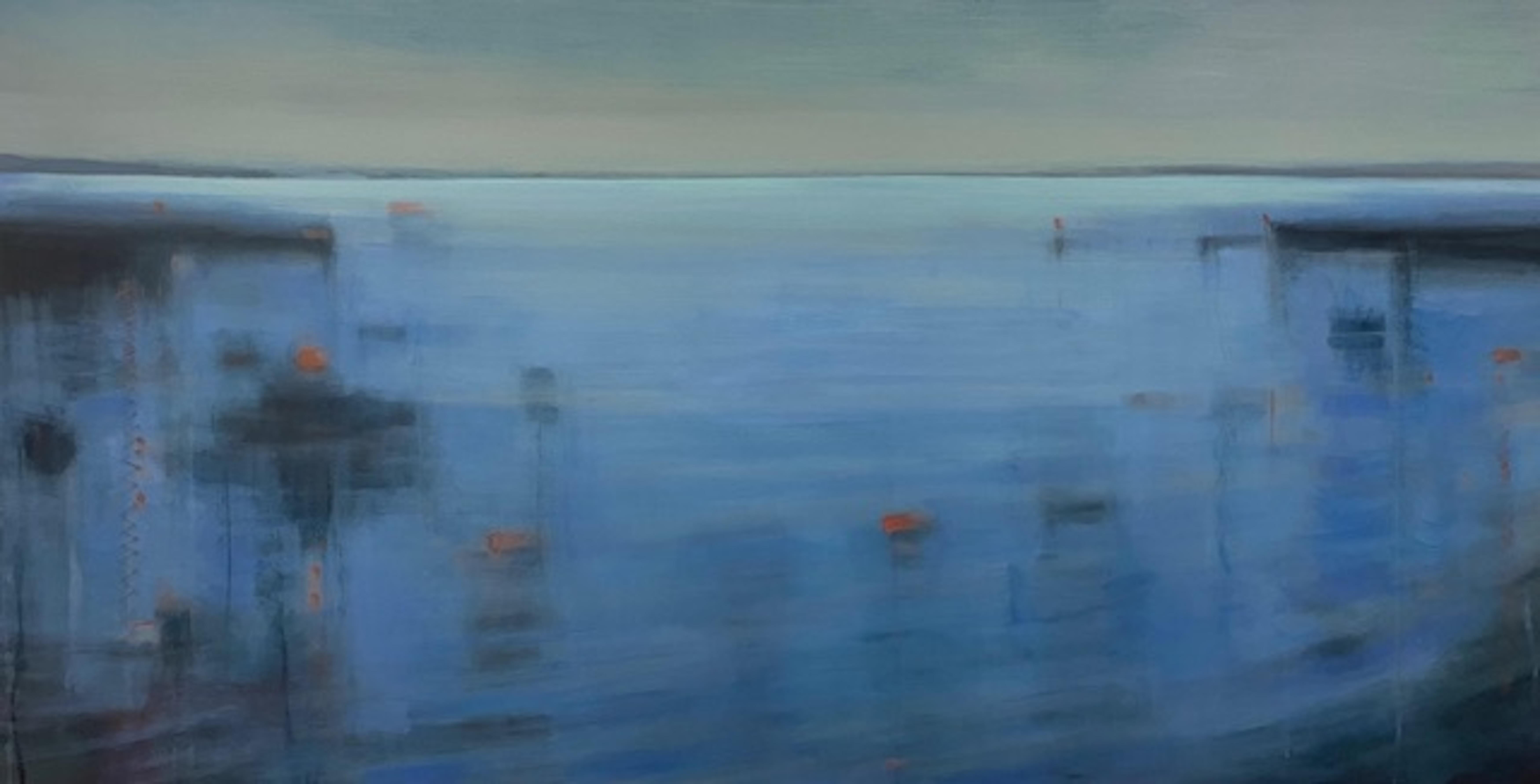 Janet Jennings Landscape Painting - Northwest Harbor III
