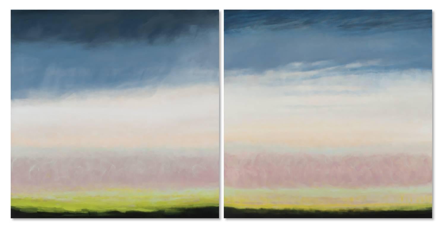 SAGG STORM DIPTYCH - Painting by Janet Jennings