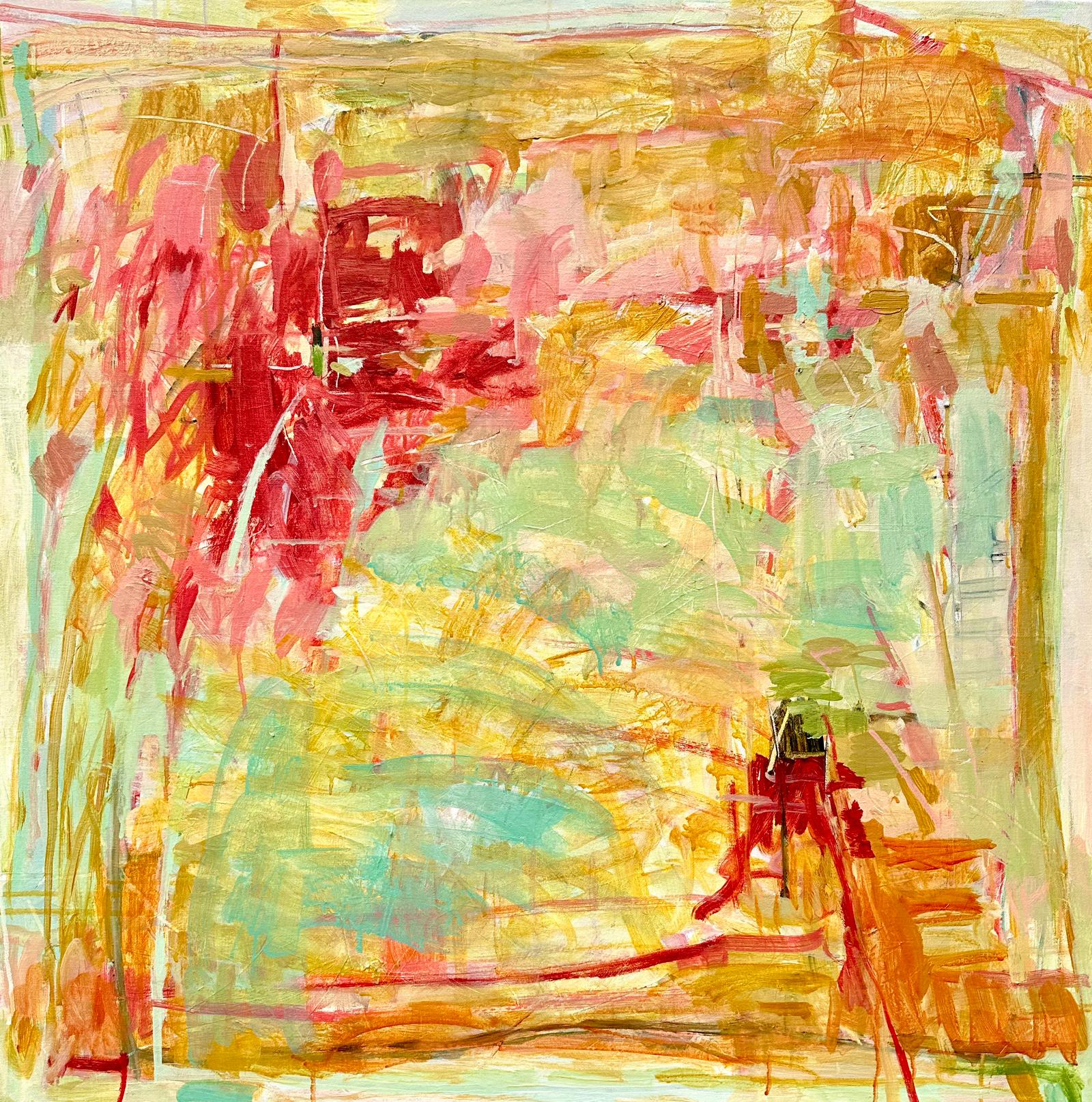 Janet Keith Abstract Painting - Aquamarine Afternoon