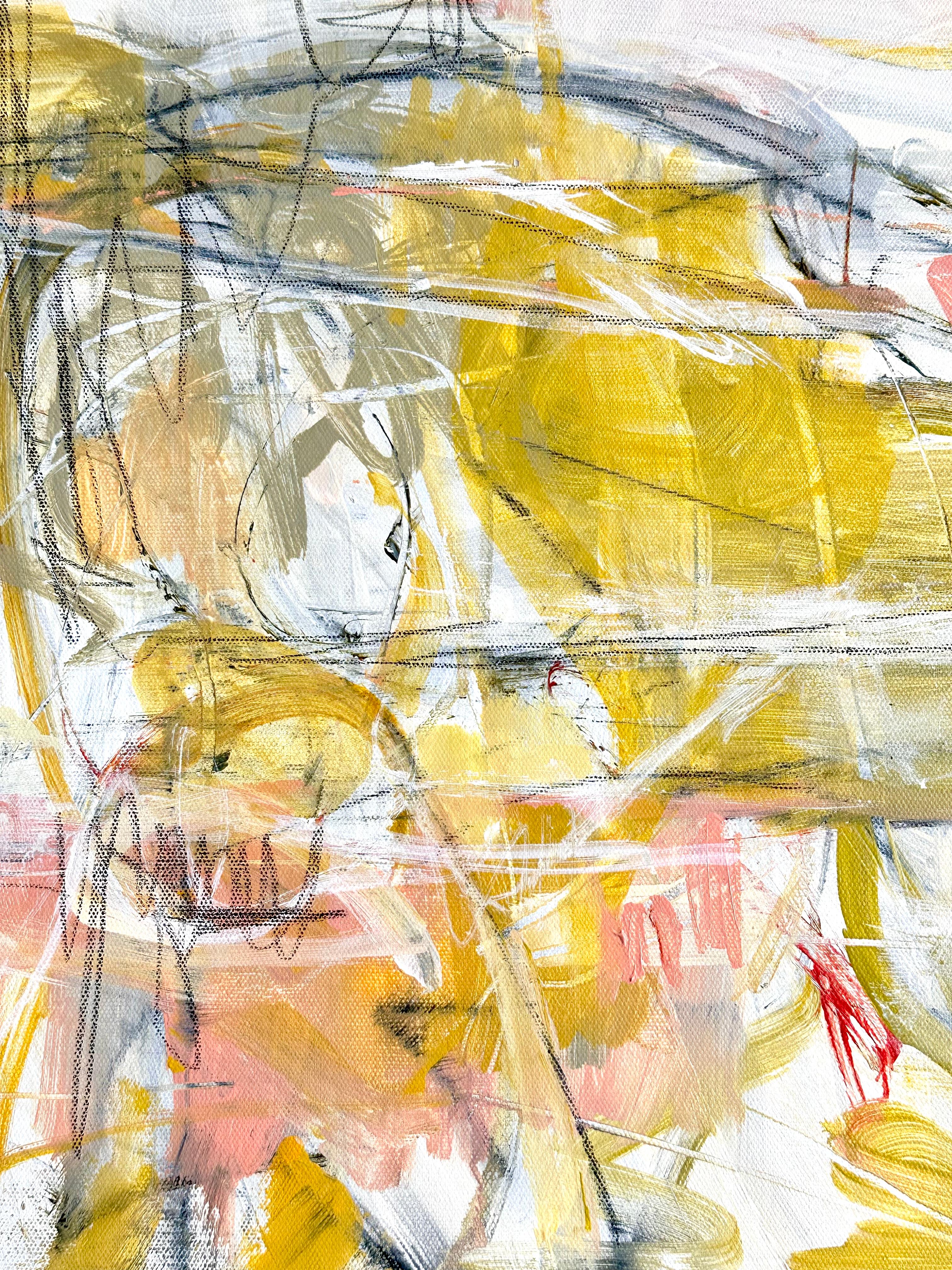Luce dell'alba, Pittura astratta originale, Arte originale, Espressionista in vendita 4