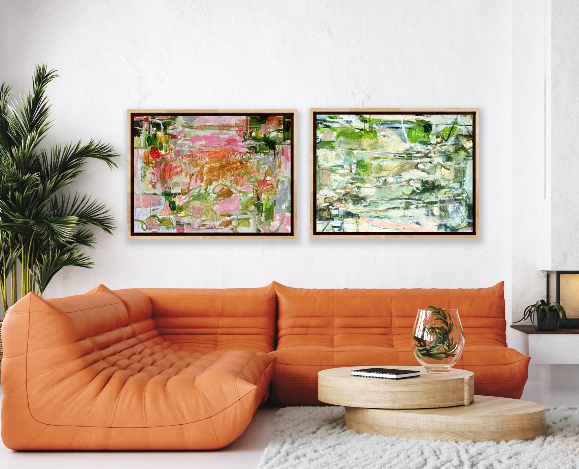Dilly Dallying e Coast Diptych, Pittura originale, Astratto, Paesaggio in vendita 3