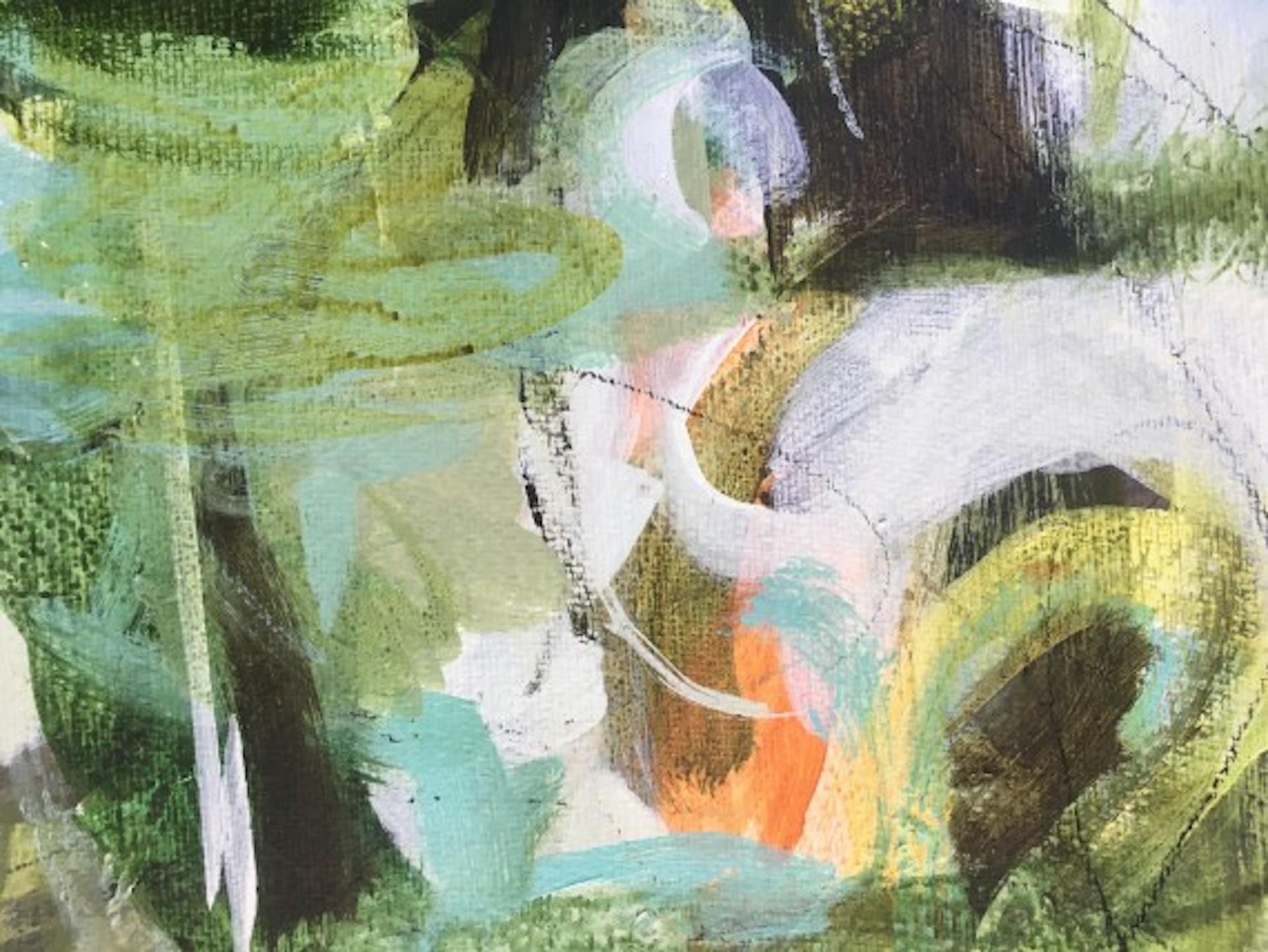 Grüner grüner Garten, Janet Keith, Original abstraktes Waldkunstwerk, preiswerte Kunst im Angebot 3