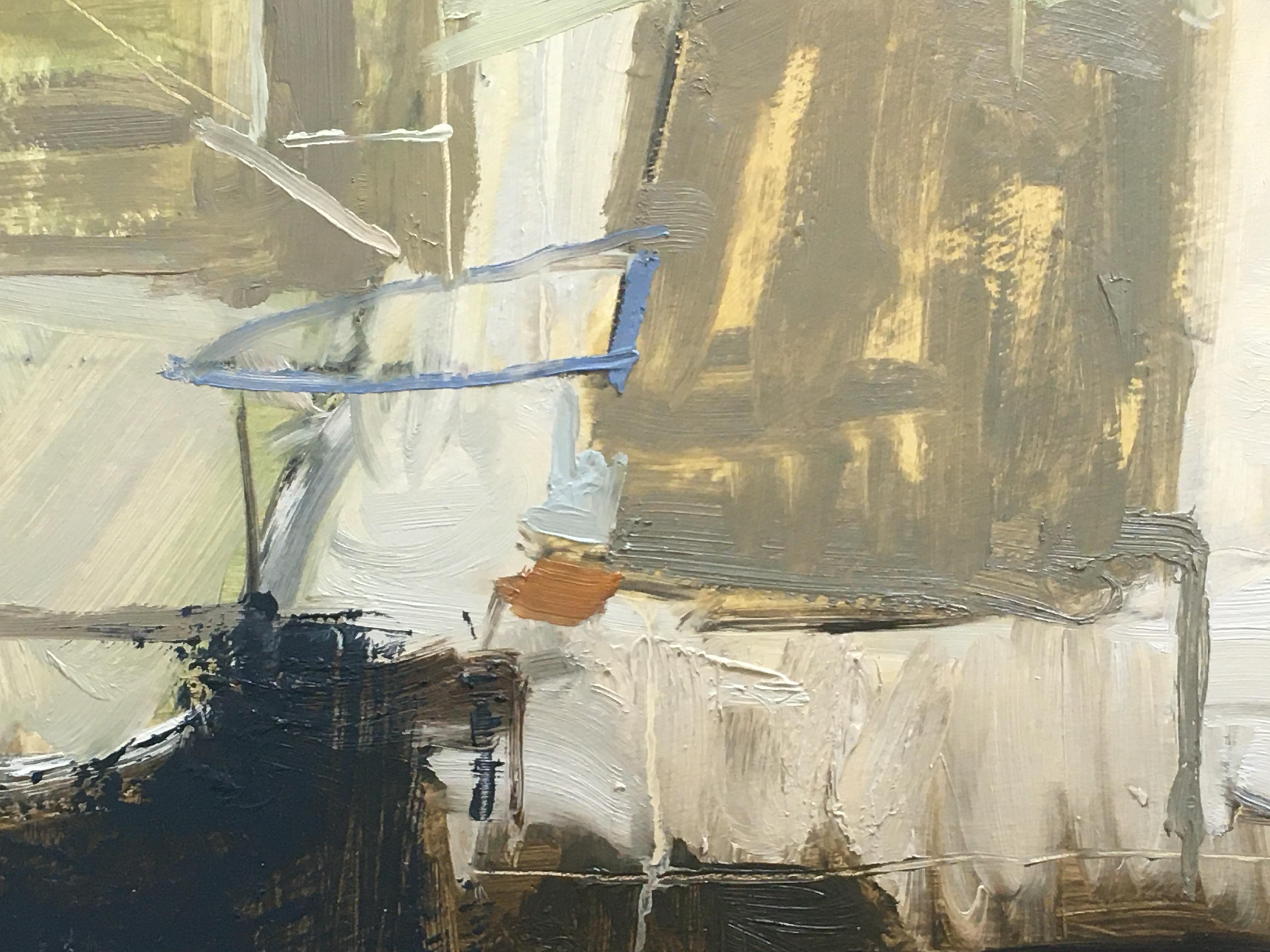 Janet Keith, Otoñal, Pintura original de paisaje abstracto, Arte asequible en venta 1