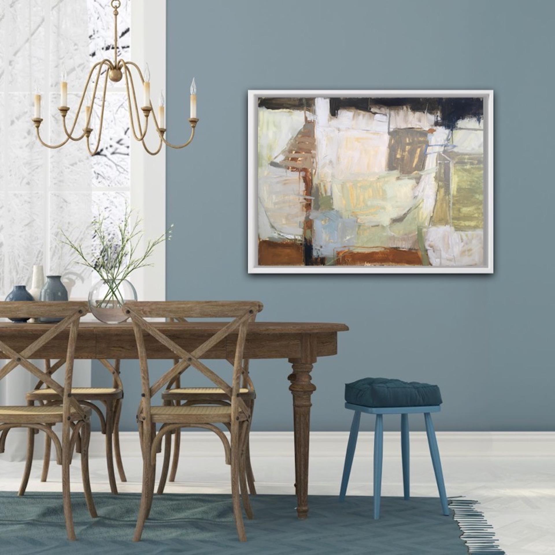 Janet Keith, Otoñal, Pintura original de paisaje abstracto, Arte asequible en venta 4
