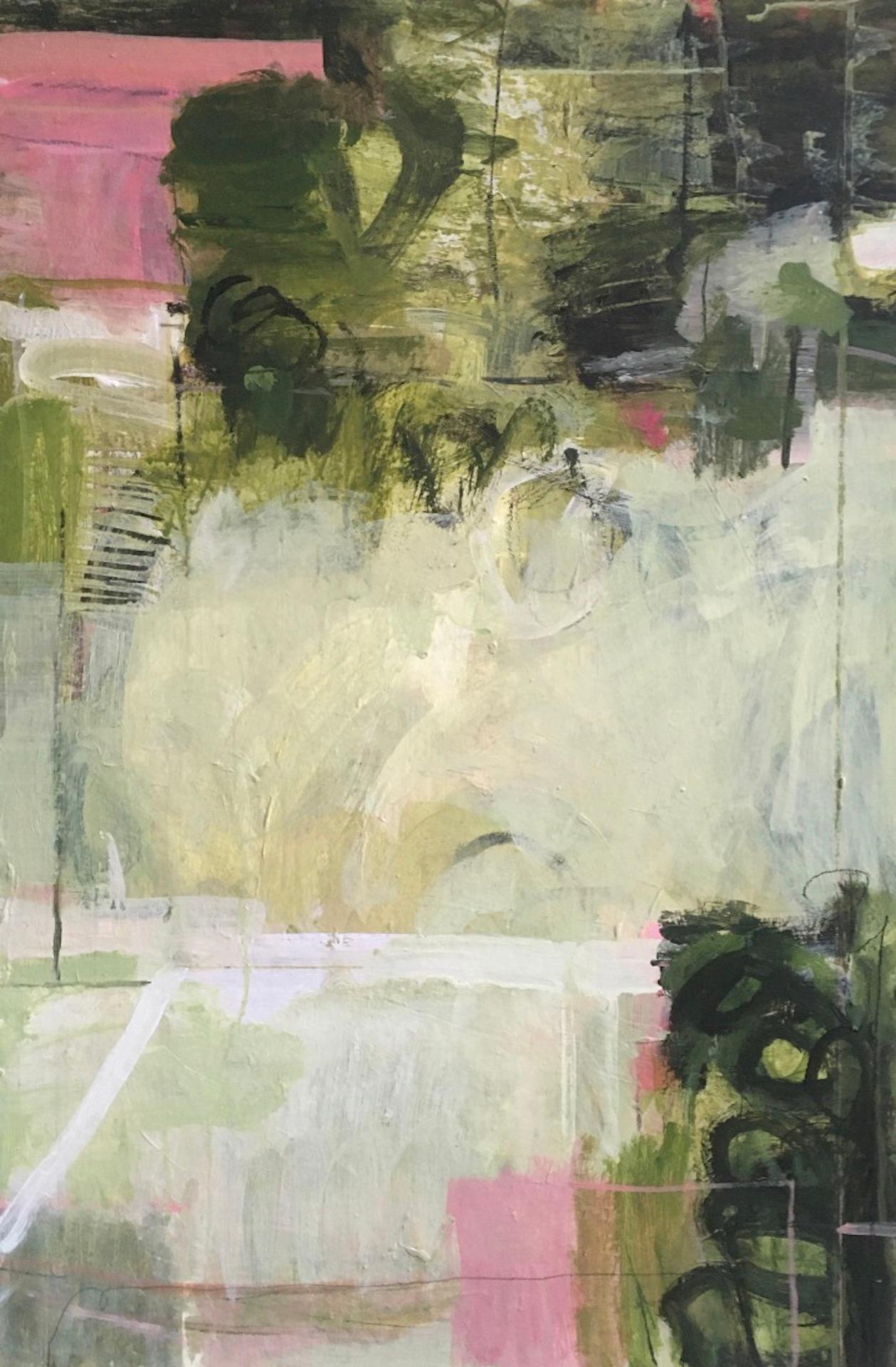 Janet Keith, Garten,  Zeitgenössisches Gemälde, erschwingliche Kunst, Kunst Online
