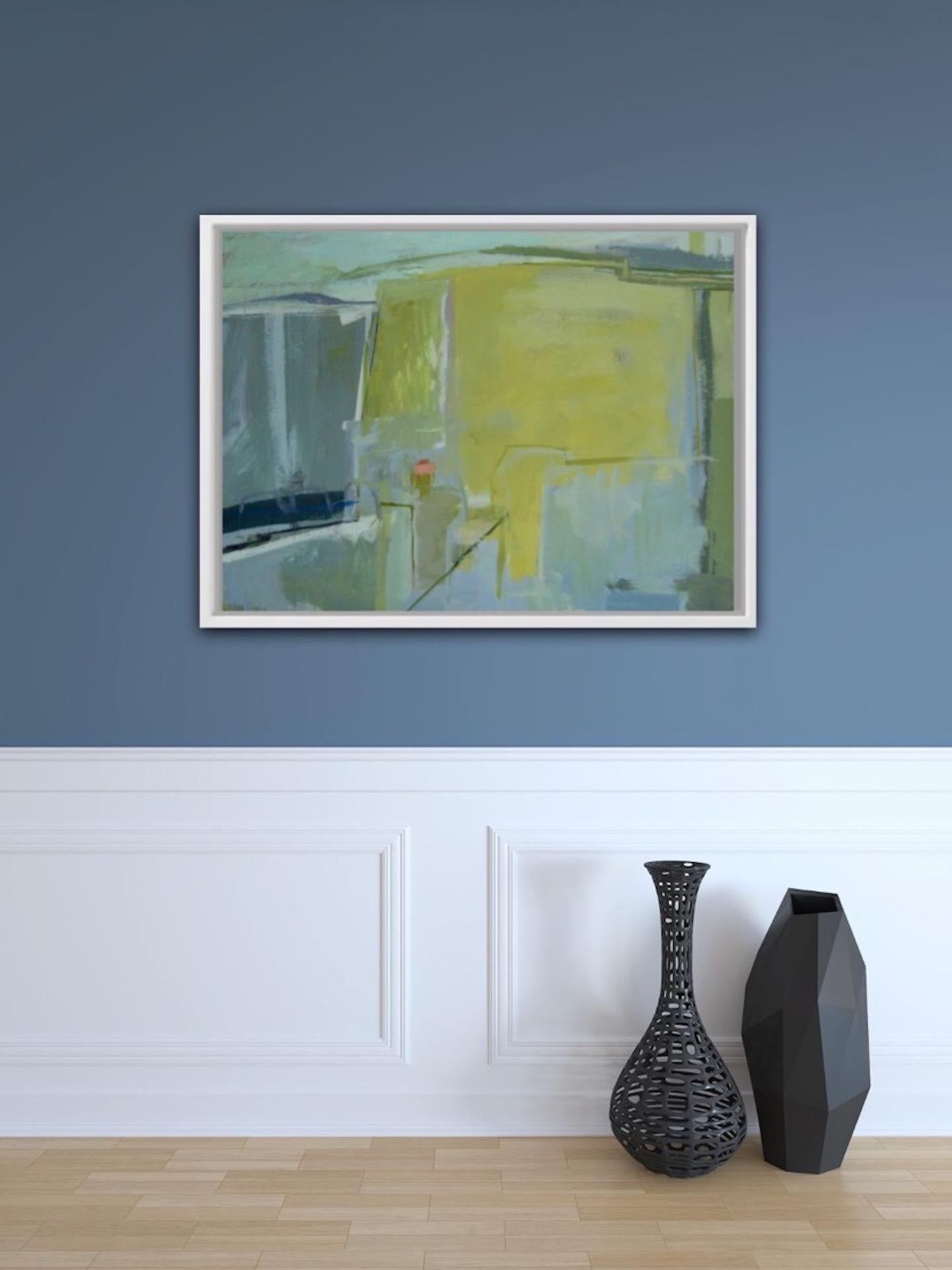 Janet Keith, Pintura italiana 1,  Pintura original semiabstracta de paisaje en venta 3