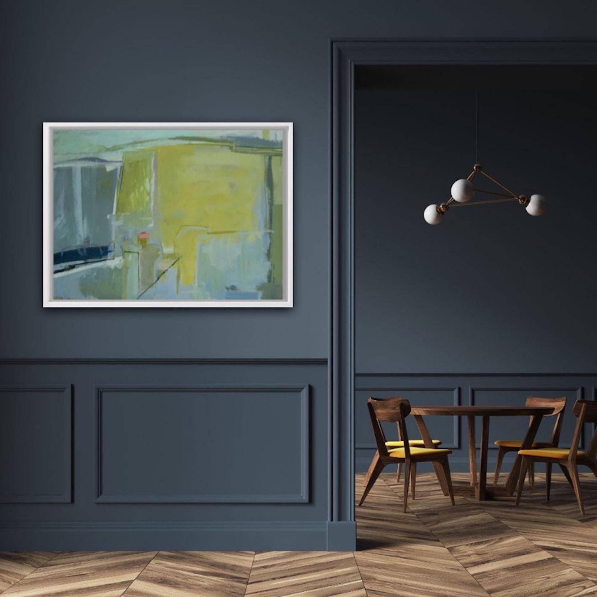 Janet Keith, Pintura italiana 1,  Pintura original semiabstracta de paisaje en venta 5