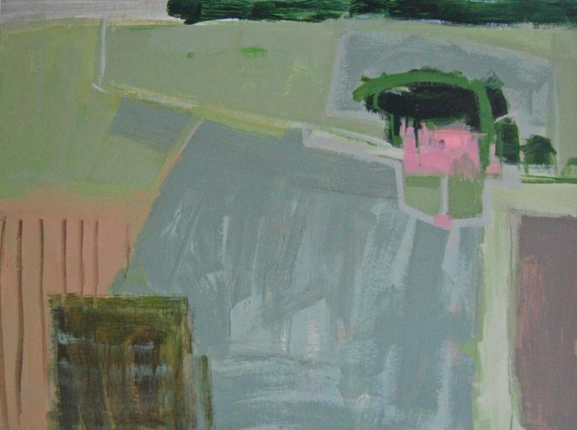 Janet Keith
Pintura italiana 2 (con rosa)
Pintura original semiabstracta de paisaje
Pintura acrílica sobre tabla
Tamaño: A76 cm x A101 cm x P0,03 cm
Se vende sin enmarcar
 Tenga en cuenta que las imágenes in situ son meramente indicativas del