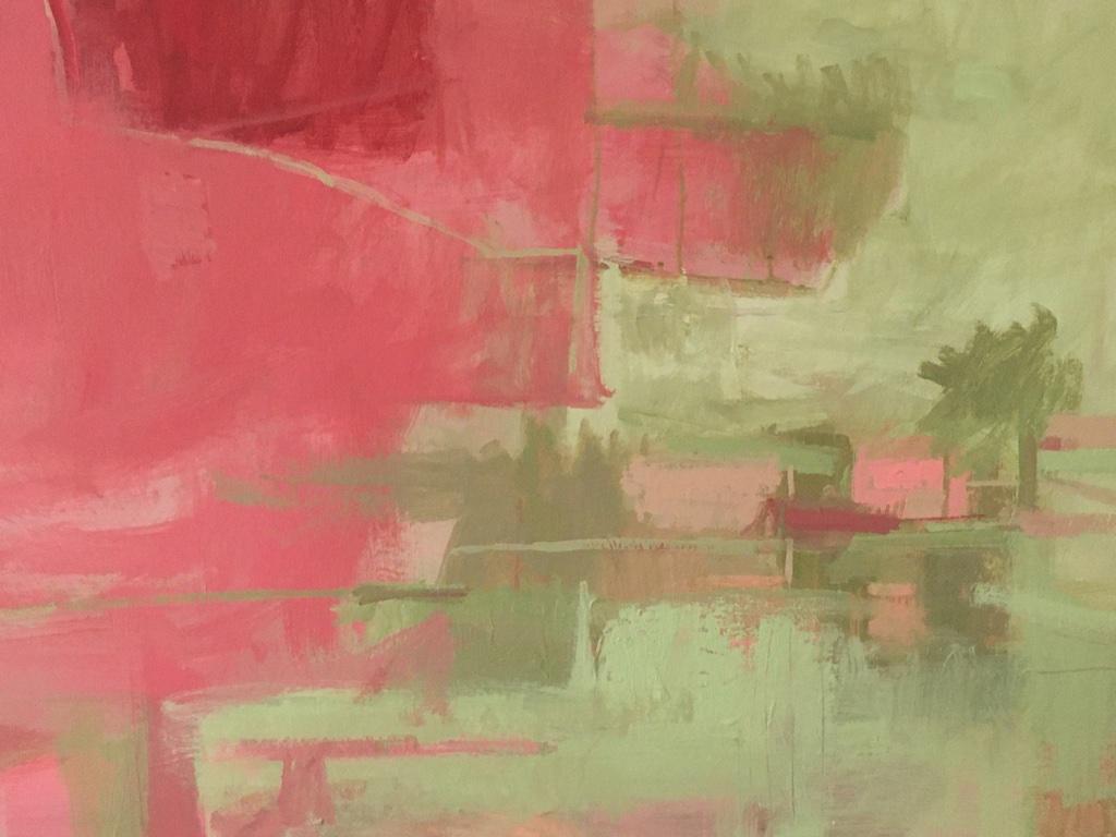 Janet Keith, Notti di rubino, Quadro di paesaggio semi-astratto originale, Arte Online in vendita 2