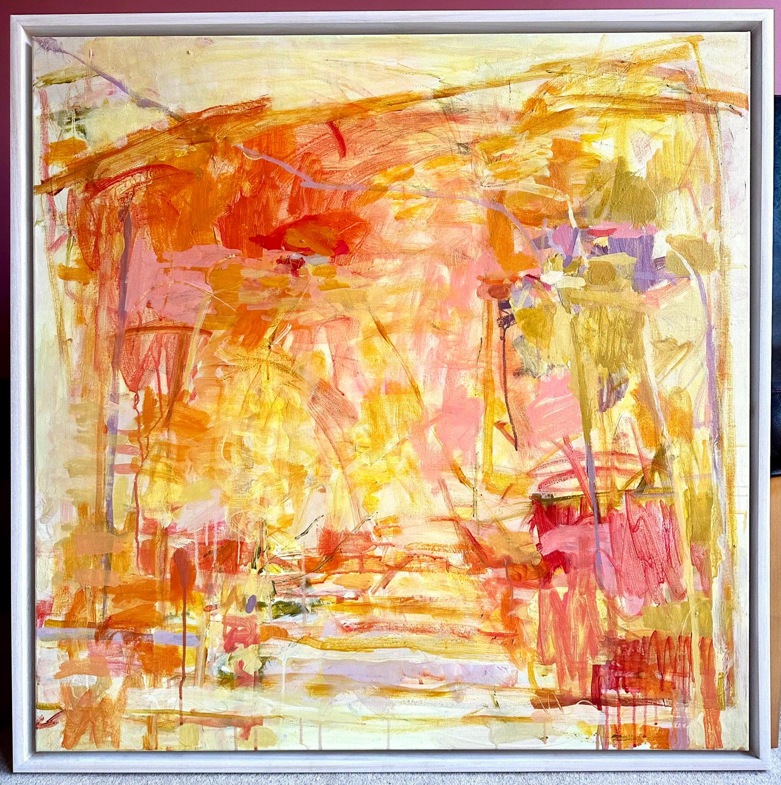 Luz solar centelleante, pintura original, paisaje, contemporáneo, abstracto en venta 5