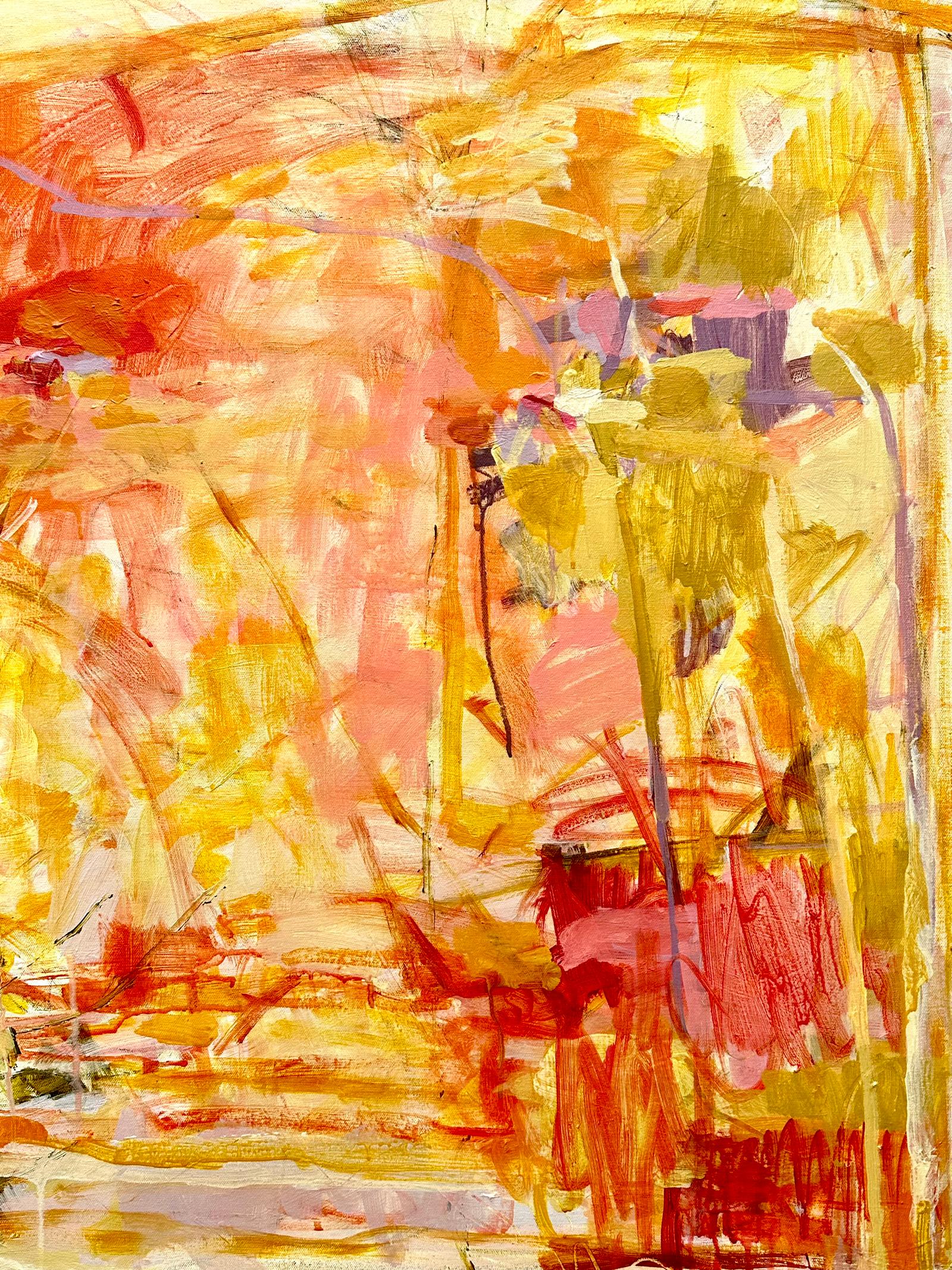 Luz solar centelleante, pintura original, paisaje, contemporáneo, abstracto en venta 9