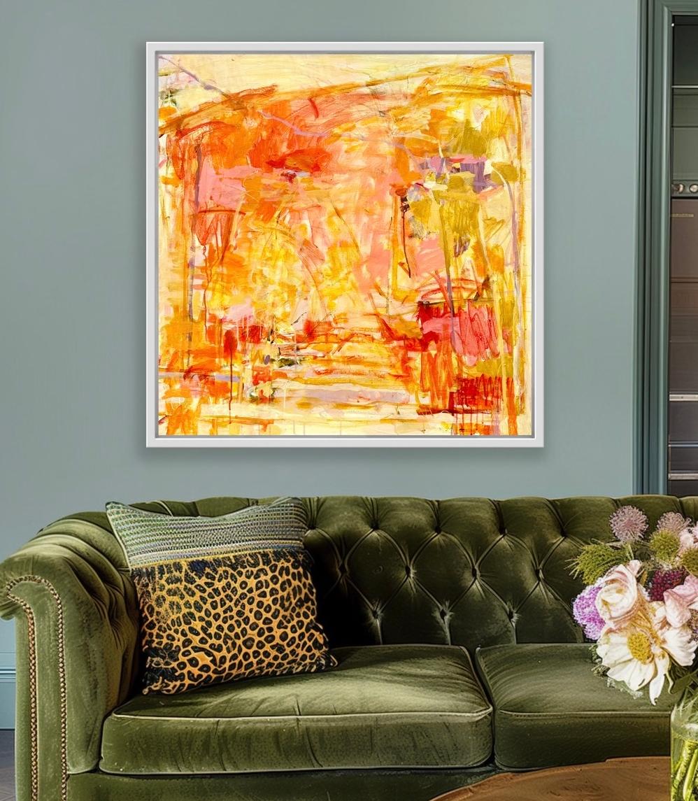Luz solar centelleante, pintura original, paisaje, contemporáneo, abstracto en venta 2