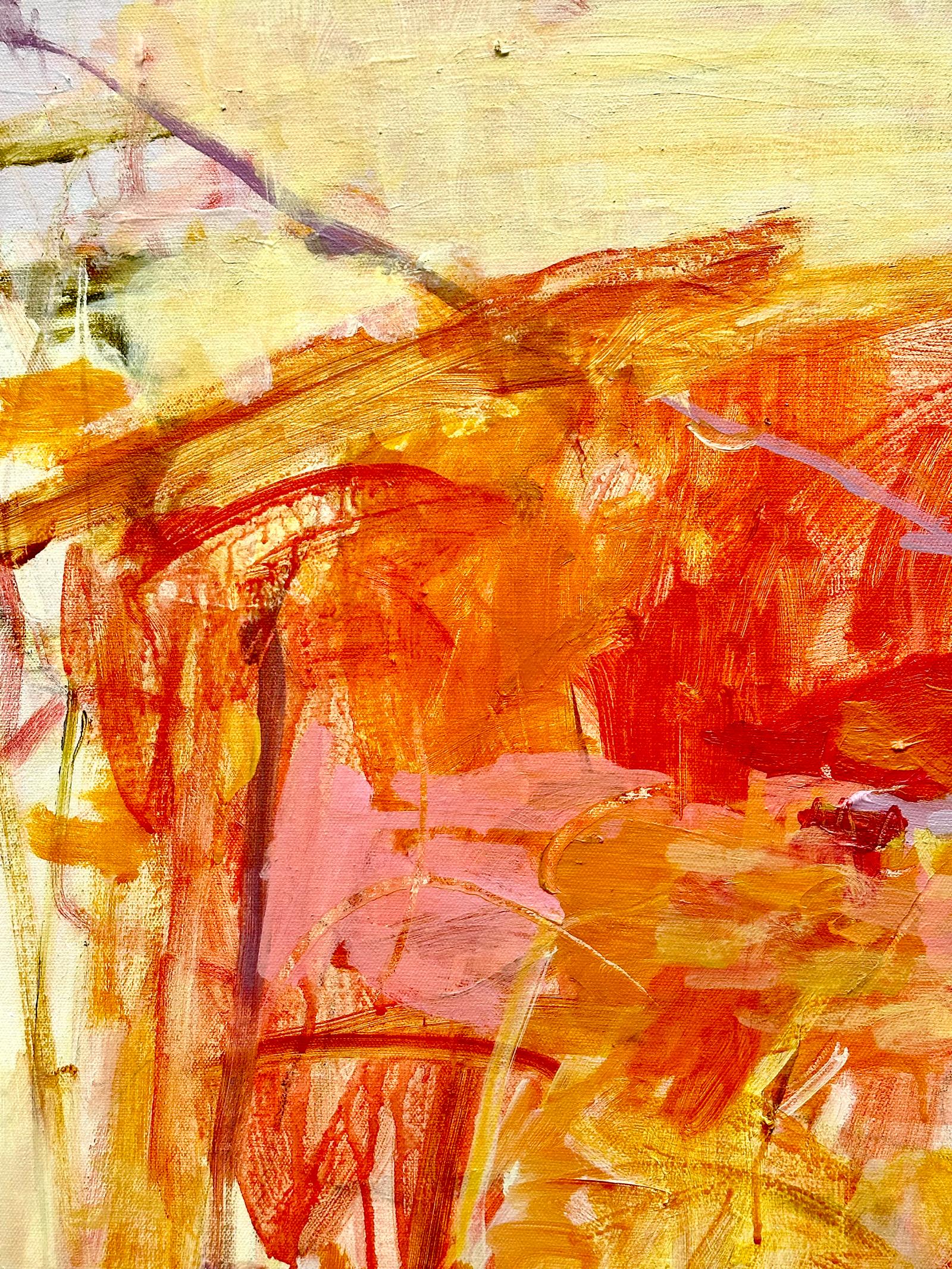 Luz solar centelleante, pintura original, paisaje, contemporáneo, abstracto en venta 3