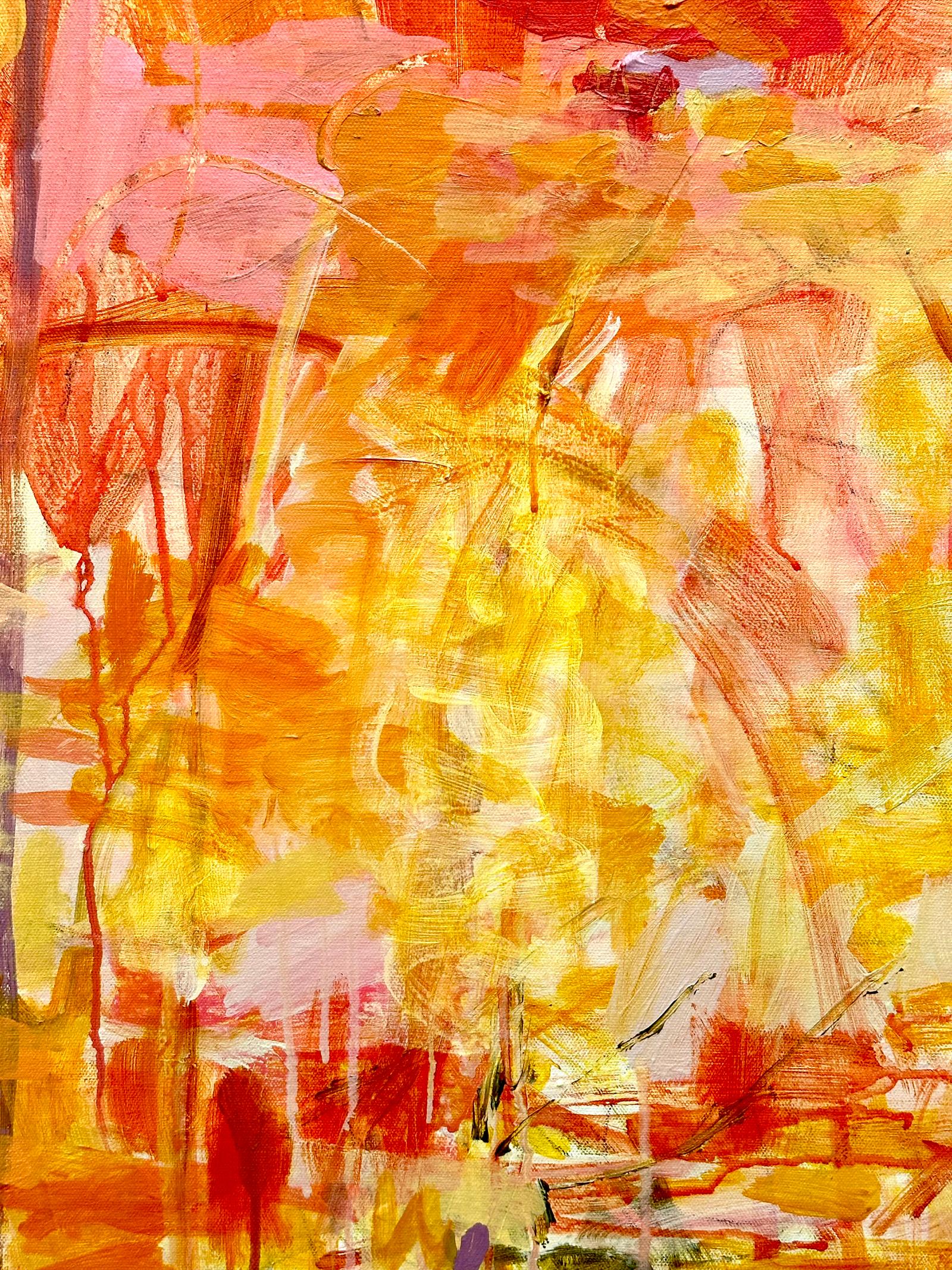 Luz solar centelleante, pintura original, paisaje, contemporáneo, abstracto en venta 4
