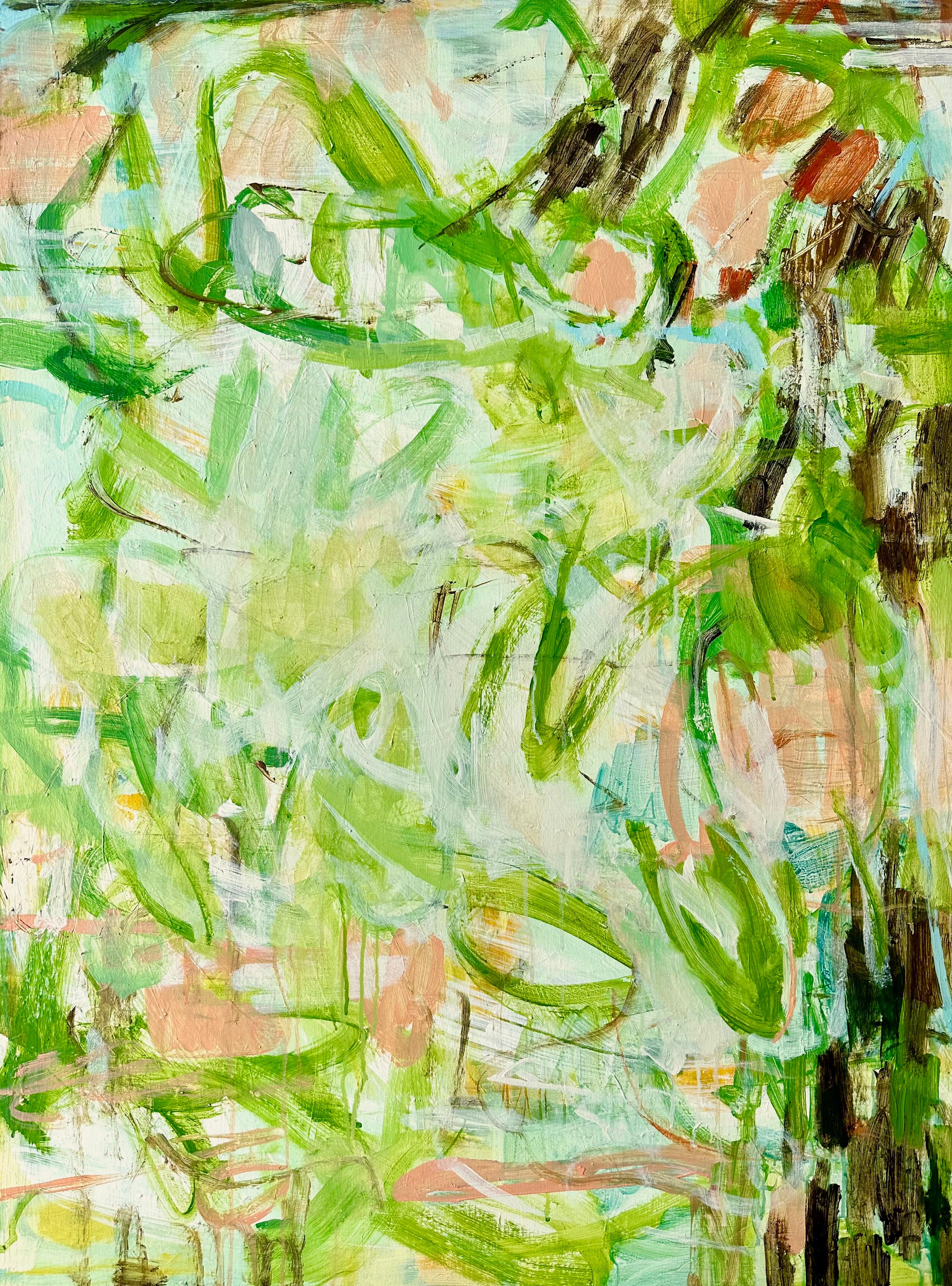 The Artful Green, Pittura astratta originale, Arte originale, Espressionista in vendita 6