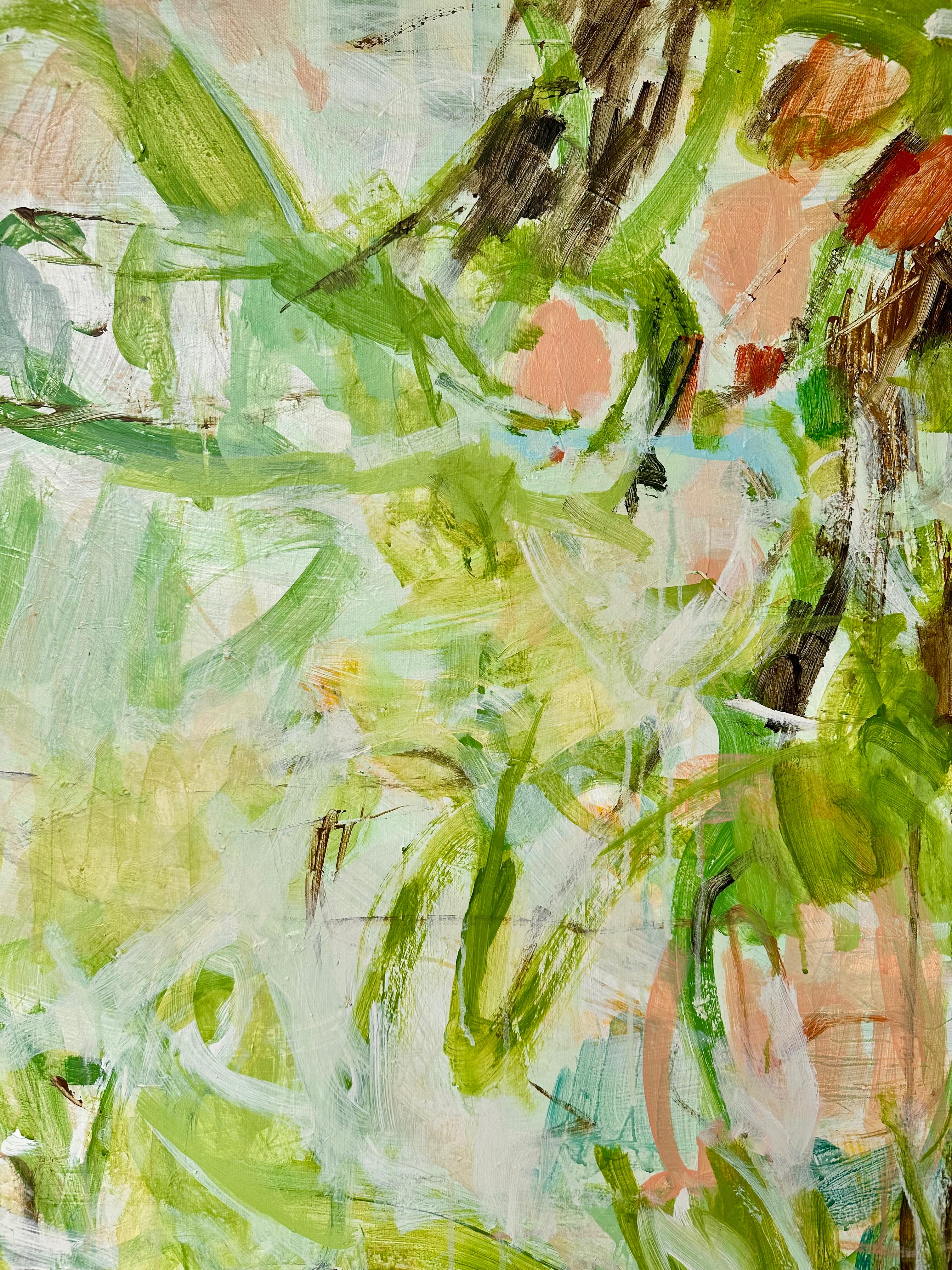The Artful Green, Pittura astratta originale, Arte originale, Espressionista in vendita 7