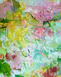 Spring Riot, abstract art, impressionism, landscape painting, original art