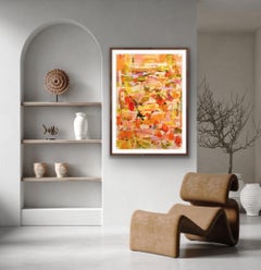 Sonnenschein, Original-Abstrakte Malerei, Blumenkunst, Frühlingskunst, Sommerkunst