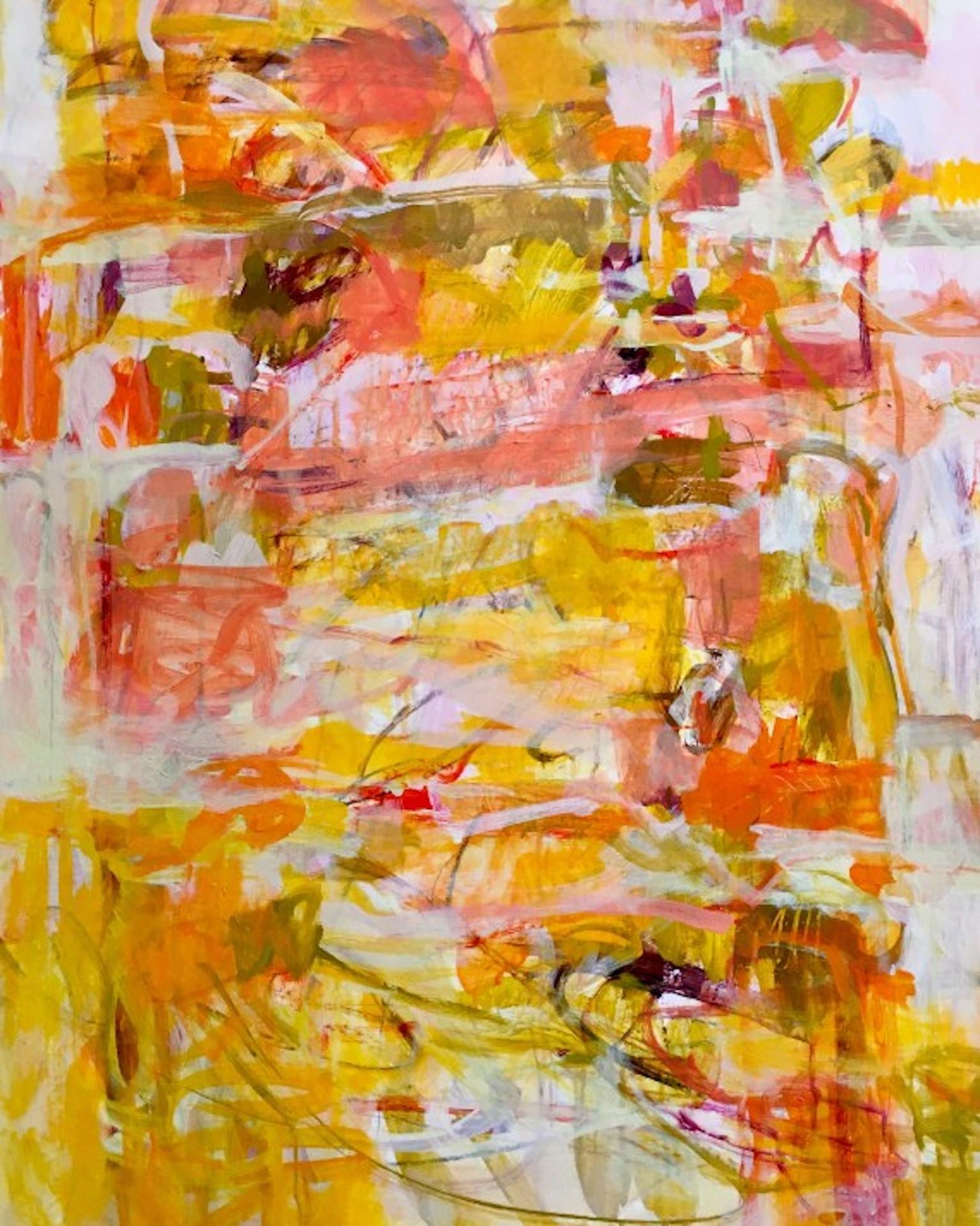 Tumbling Autumn, Janet Keith, Original Abstract Painting, Affordable Artwork