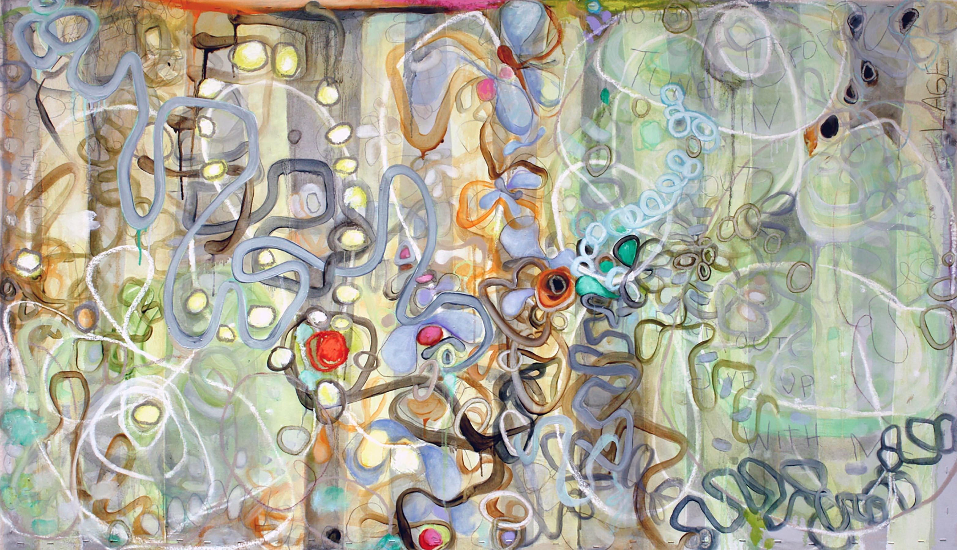 Janet Lage Abstract Painting – Hose Beistelltische 3