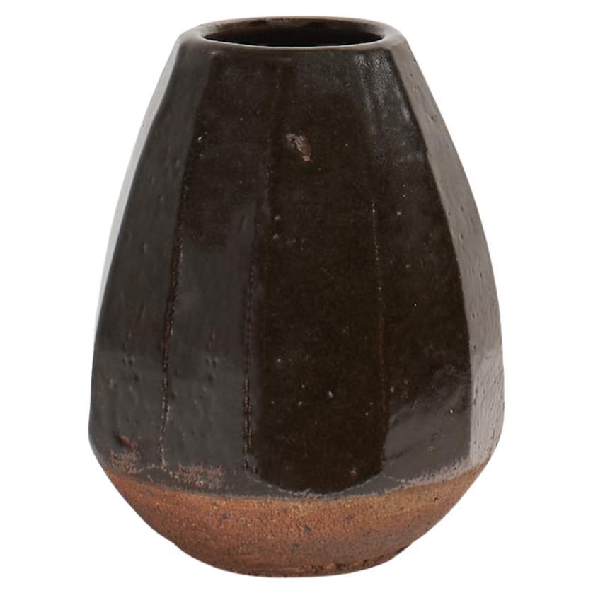 Janet Leach, Faceted Stoneware Vase