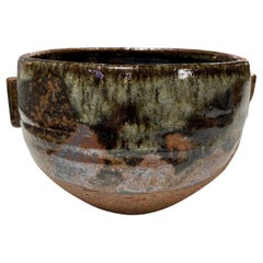 Janet Leach, signierte japanische Chawan-Teeschale aus British Studio Pottery mit Schachtel, 1971