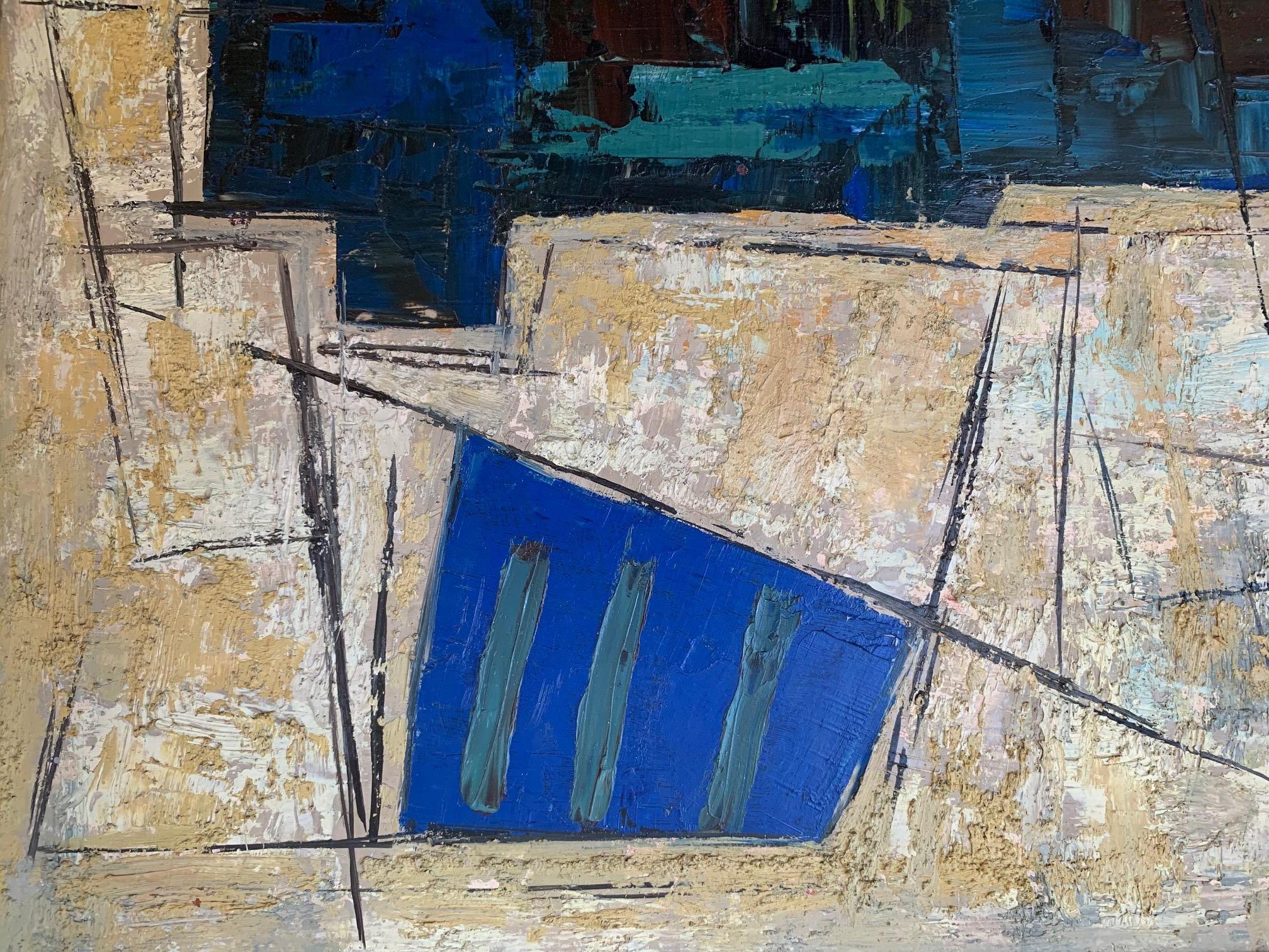 Janet Lippincott
25 x 29,5 pollici dimensione dell'immagine 32 x 38 incorniciata
blu verde giallo

Ottime condizioni per l'epoca. Non è stato pulito o restaurato in alcun modo.


