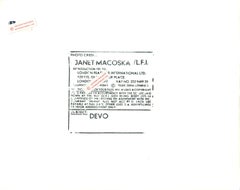 Devo Awesome Candid Group Portrait II Vintage Original Photograph