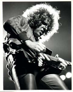 Stunning Capture of Sammy Hagar Playing Guitar Vintage Original Photograph