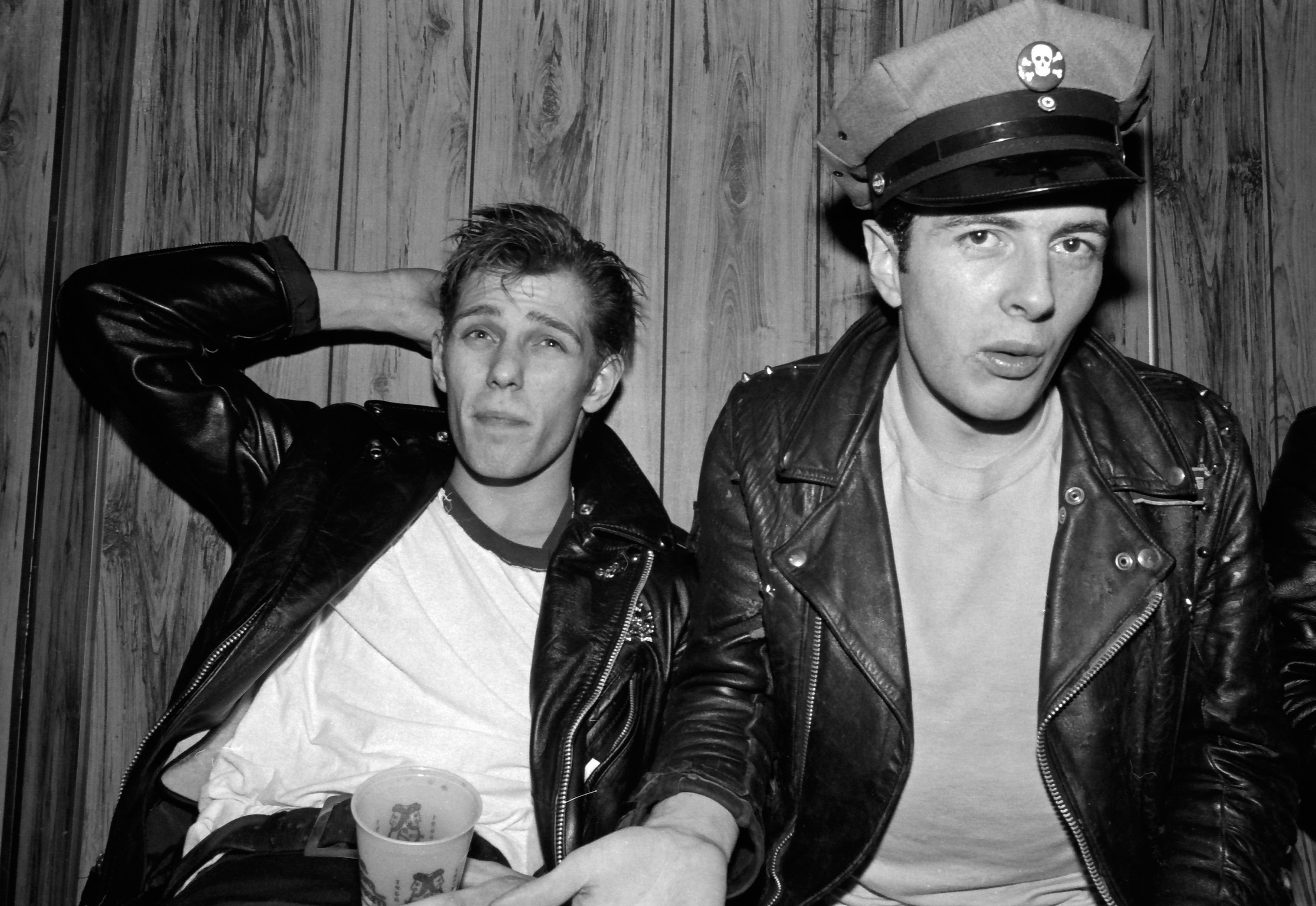 Signed limited edition print of Bassist Paul Simonon and lead singer Joe Strummer of British punk rock band The Clash backstage at the Agora Theatre in Cleveland, Ohio on February 13, 1979,  by Janet Macoska

Framed, signed limited edition number