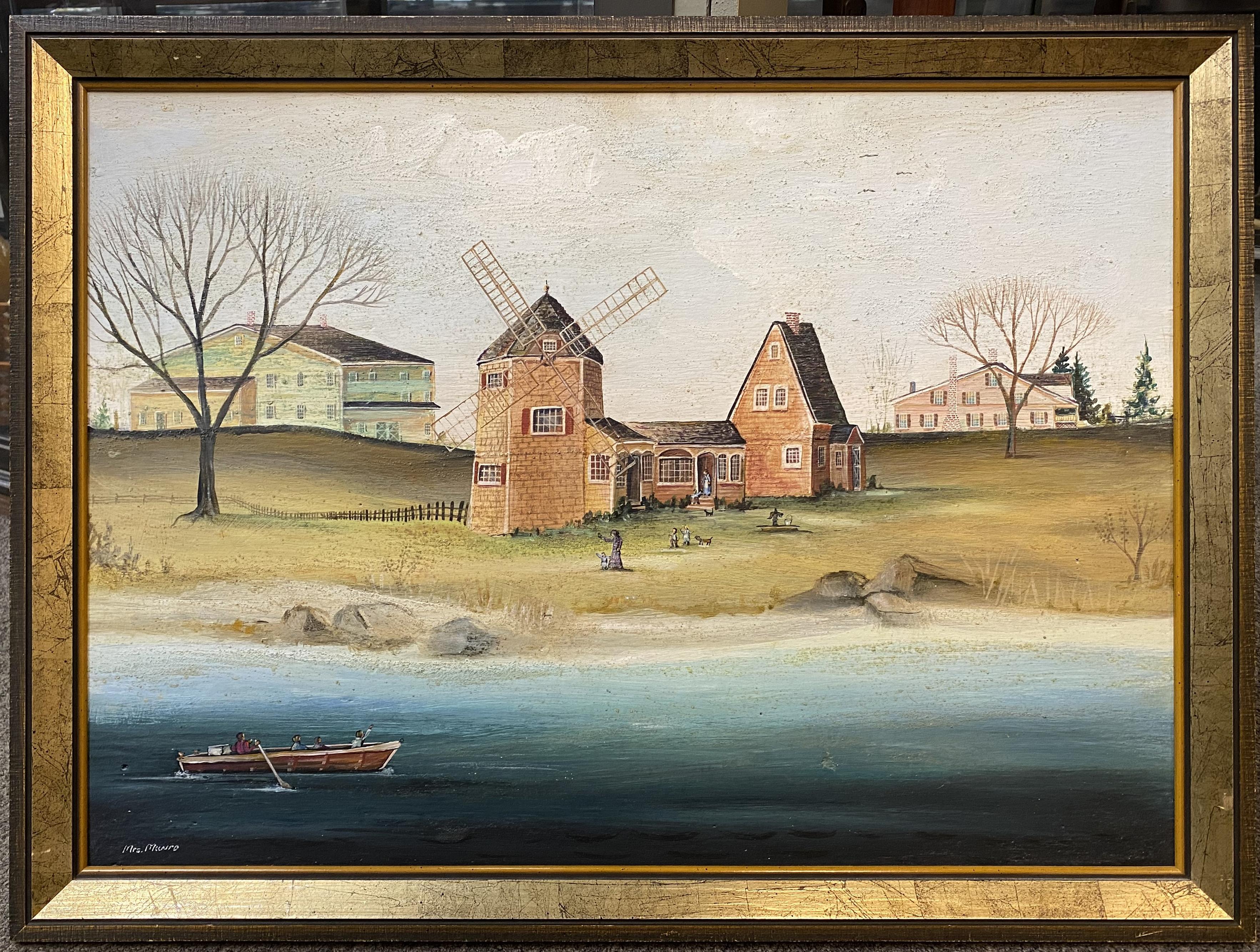 Old Mill Point, Cape Cod, Massachusetts - Impressionnisme américain Art par Janet Munro