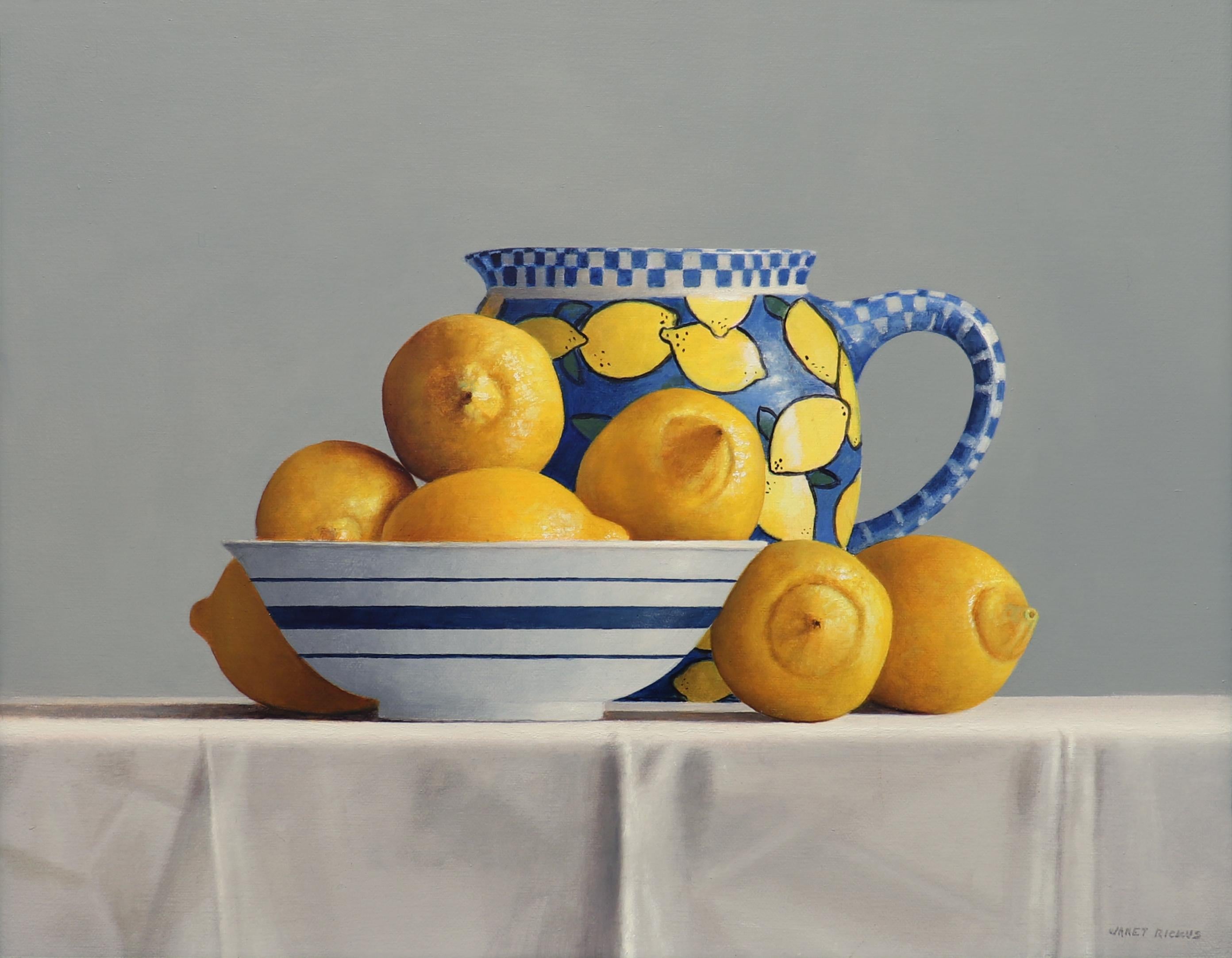 Janet Rickus Still-Life Painting - Lemons!
