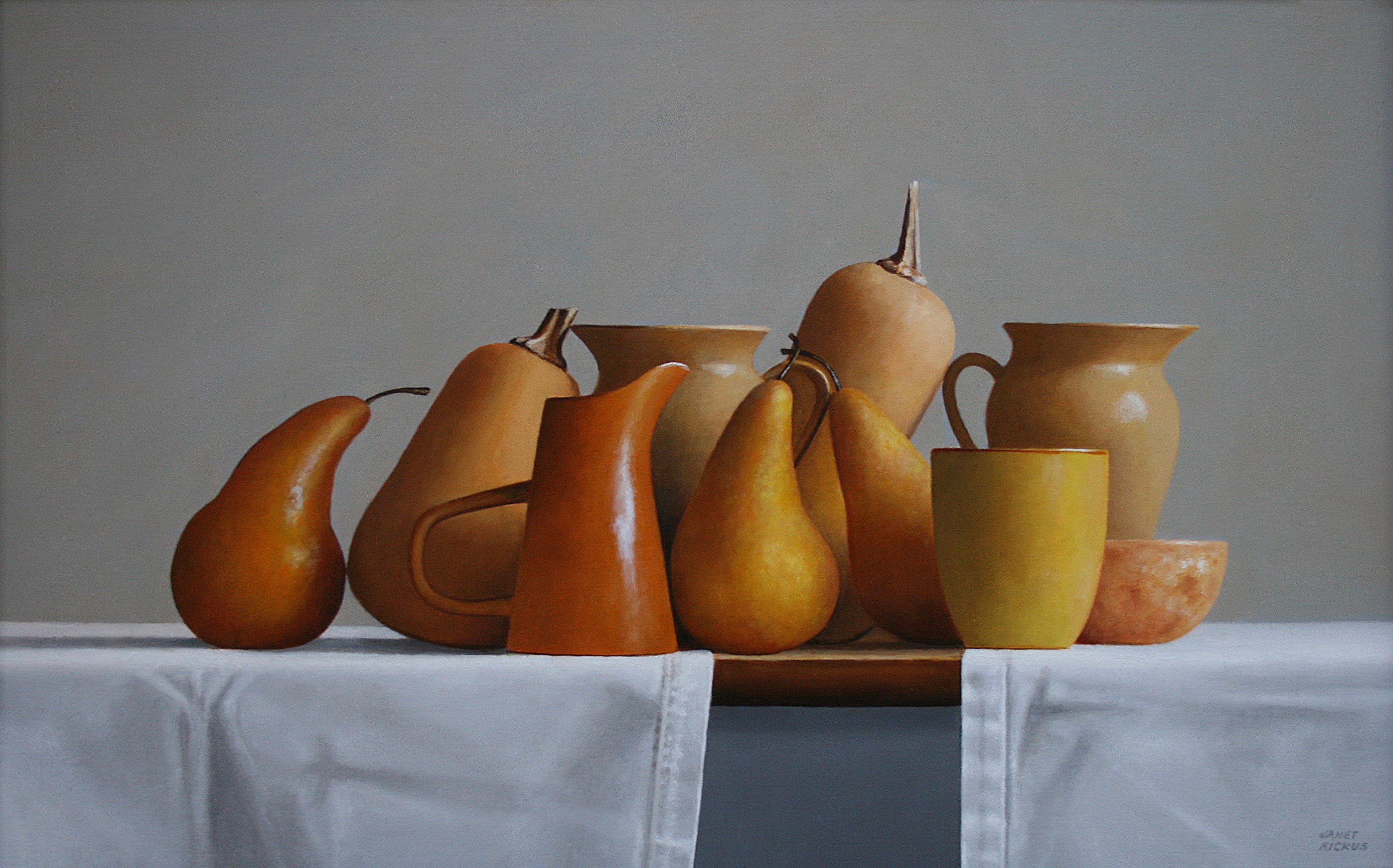 REORGANIZING, still life with fruit, hyper-realism
