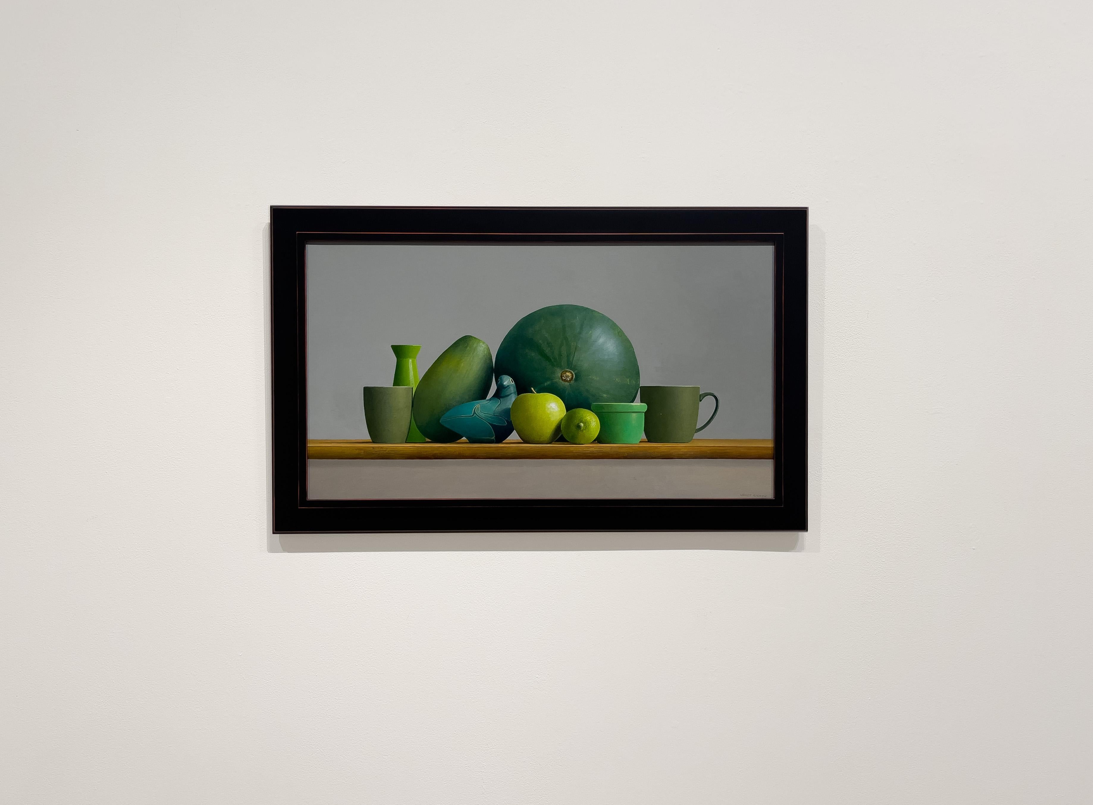 SER VERDE II - Realismo contemporáneo / Naturaleza muerta / Fruta - Painting de Janet Rickus
