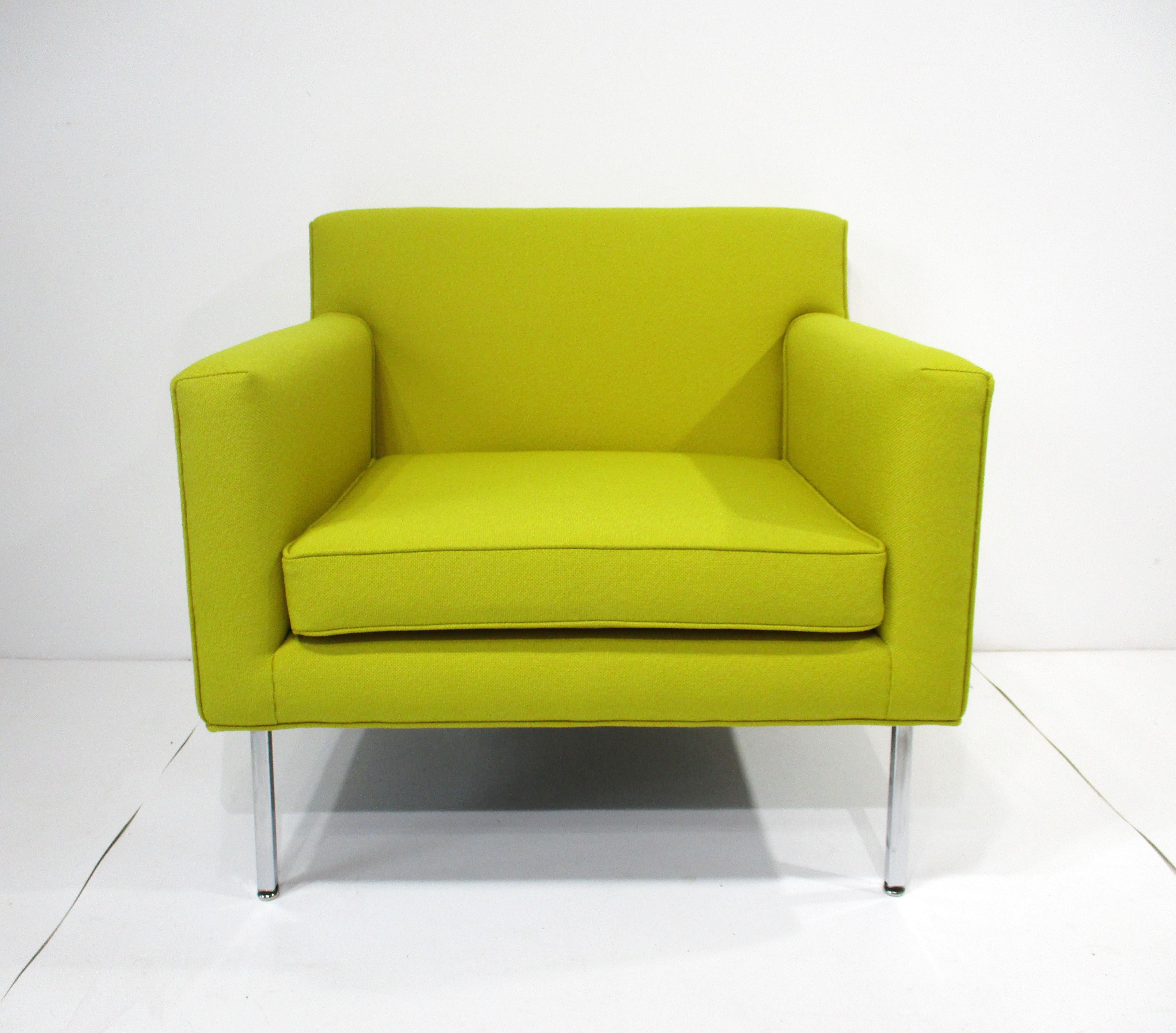 Mid-Century moderno Sedia club a cubo Janet Rosenblum nello stile di George Nelson in vendita