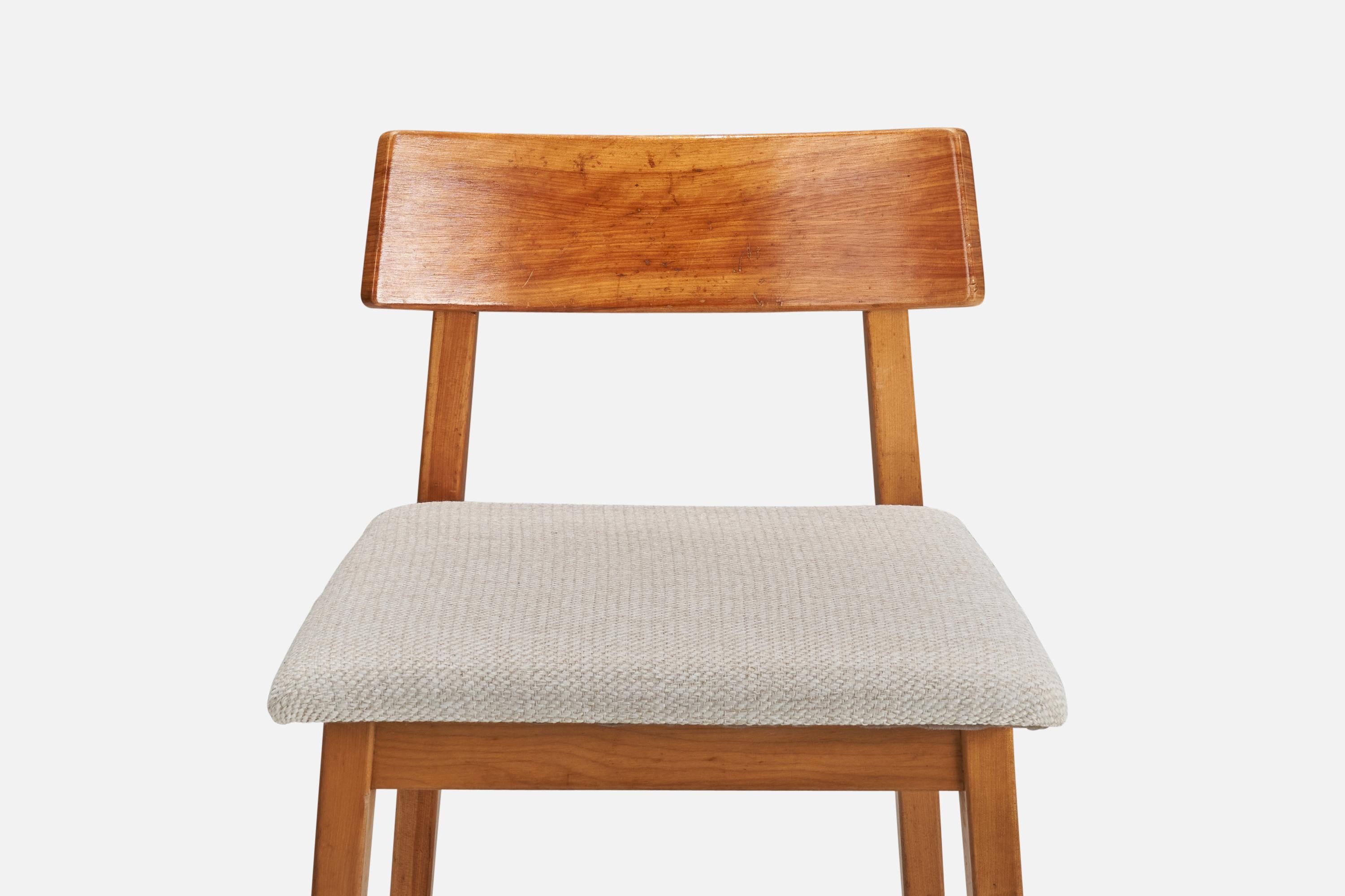Mid-20th Century Janet Rosenblum, Side Chair, Wood, Fabric, USA, 1950s For Sale