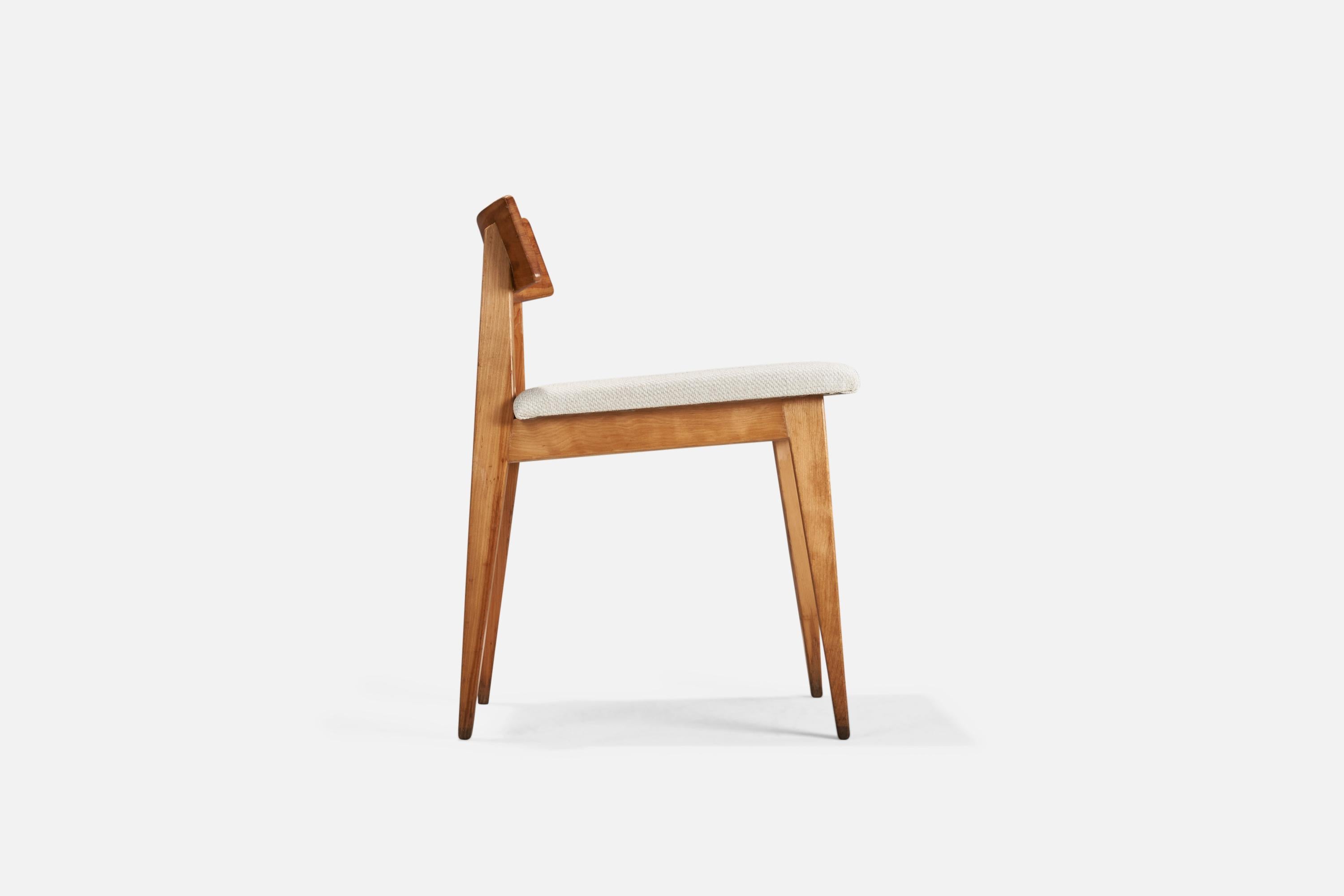 Mid-Century Modern Janet Rosenblum, Side Chairs, Wood, Fabric, USA, 1950s For Sale