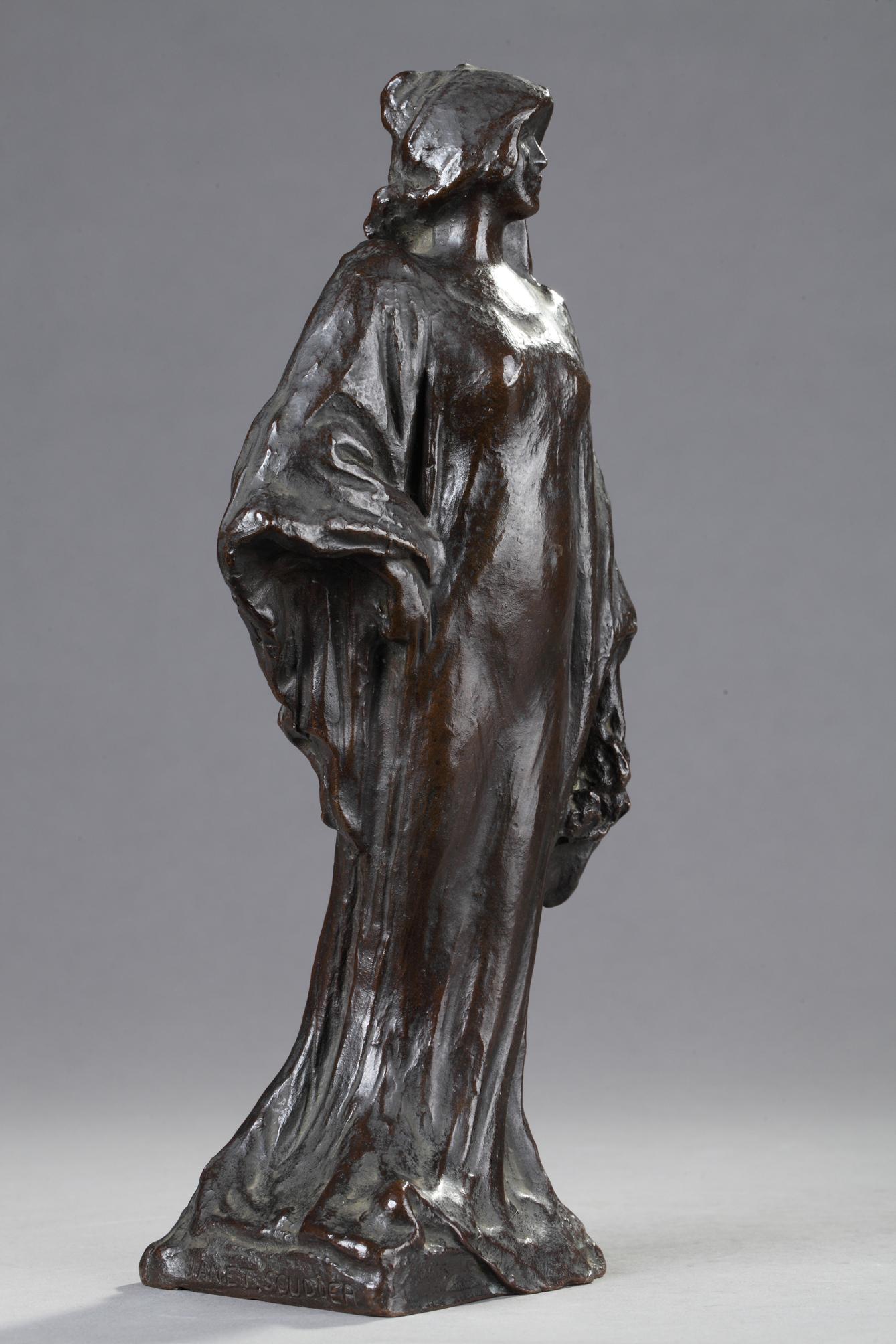 Die Braut
von Janet Scudder (1869-1940)

Bronze mit dunkelbrauner Patina
signiert 