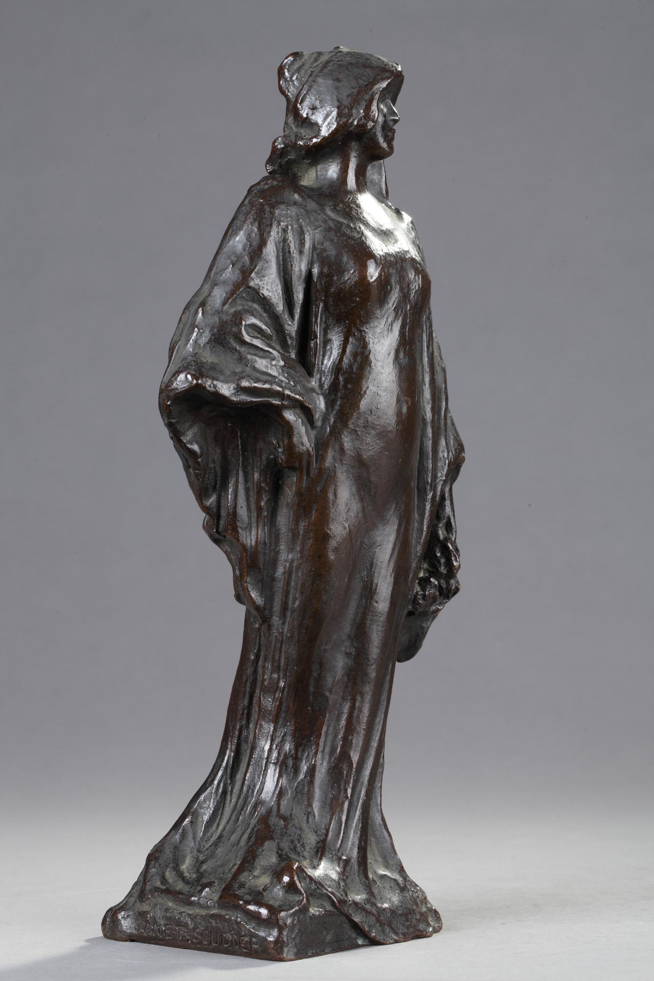The Bride - American Modern Sculpture by Janet Scudder