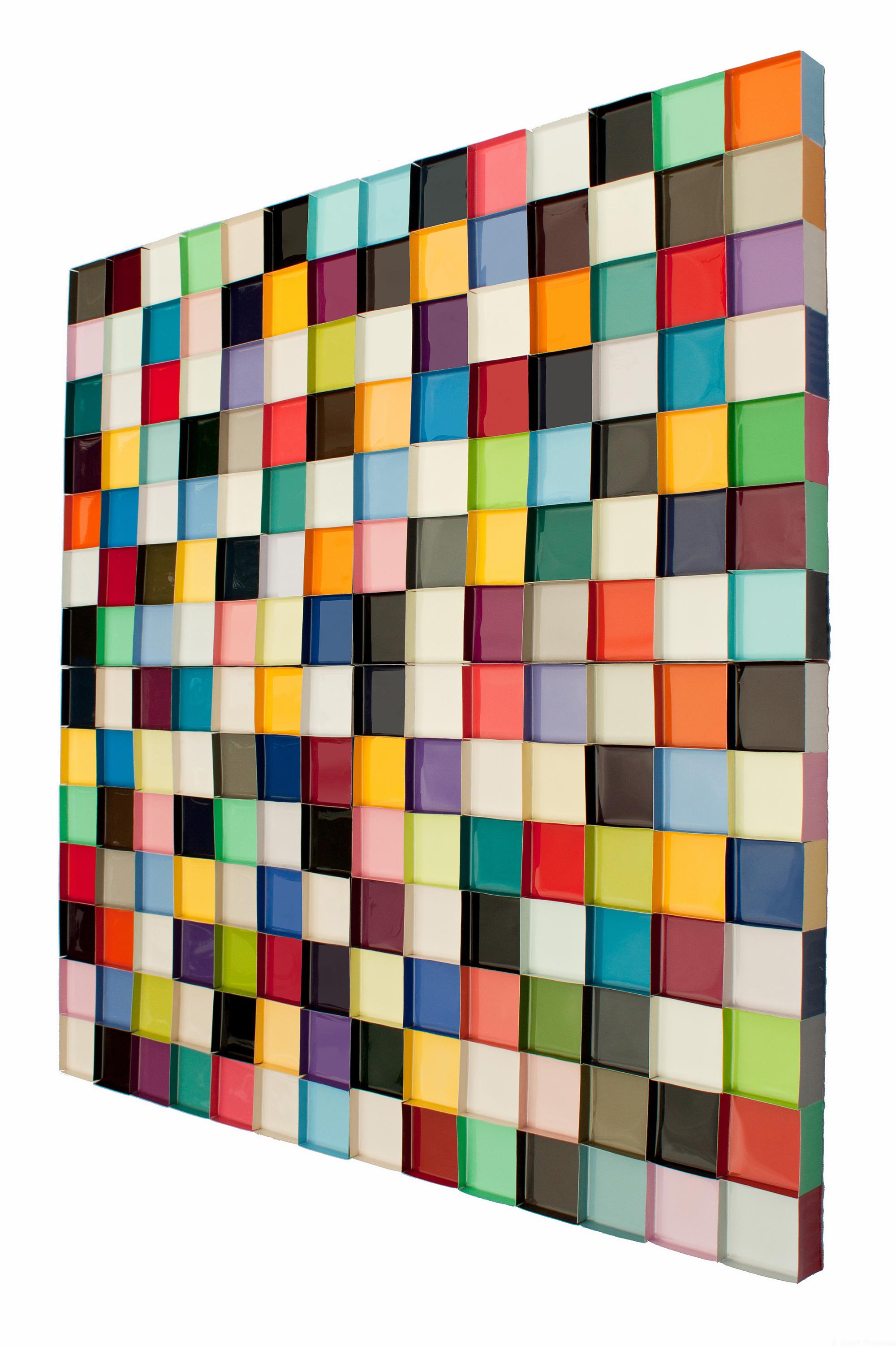 Siete sietes - Mixed Media Art Contemporáneo de Janet Sherman