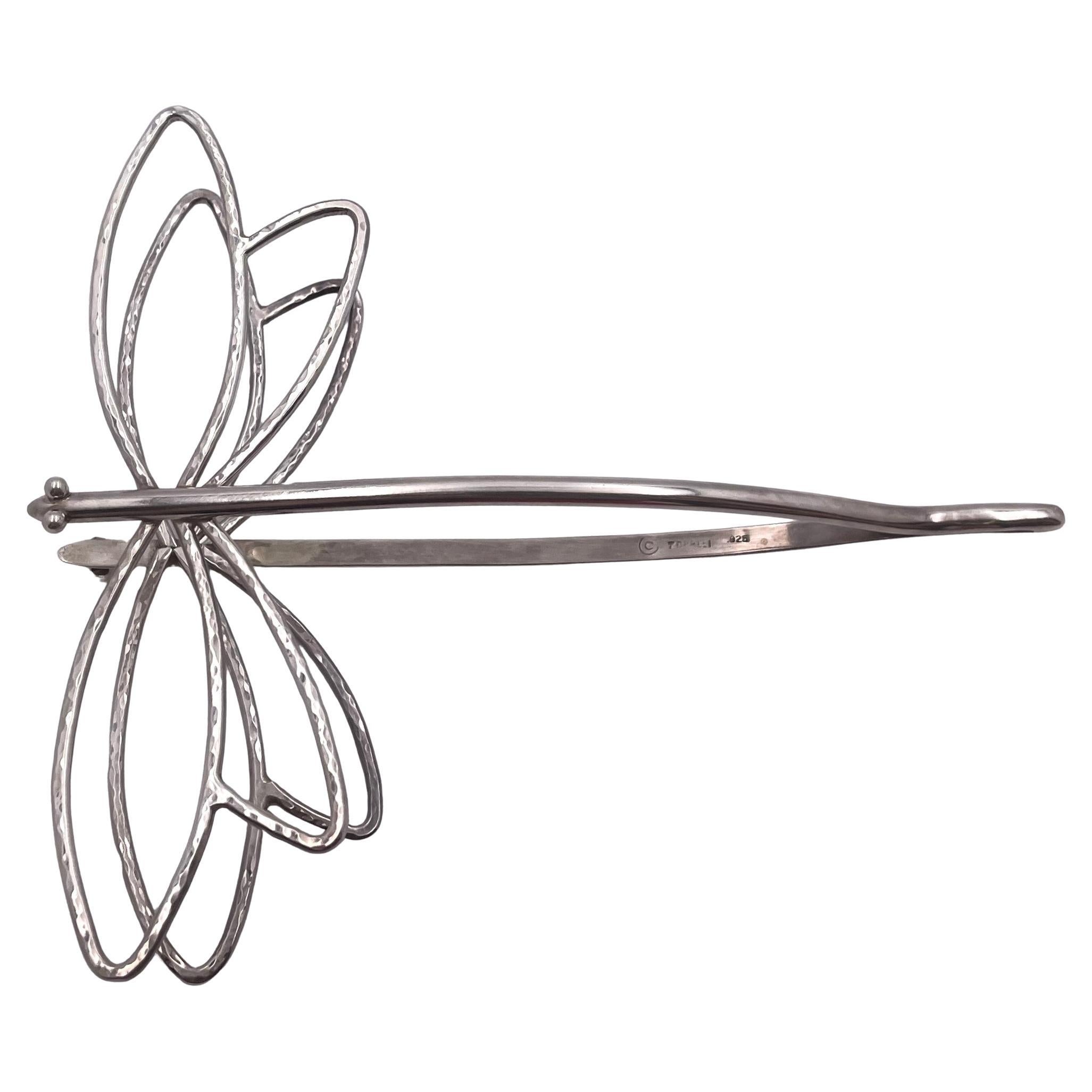 Pinzas para servir bocadillos en forma de mariposa de plata de ley Janet Torelli en venta