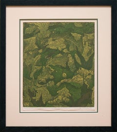 The Lost Snail, linocut by Janet Turner, 1949