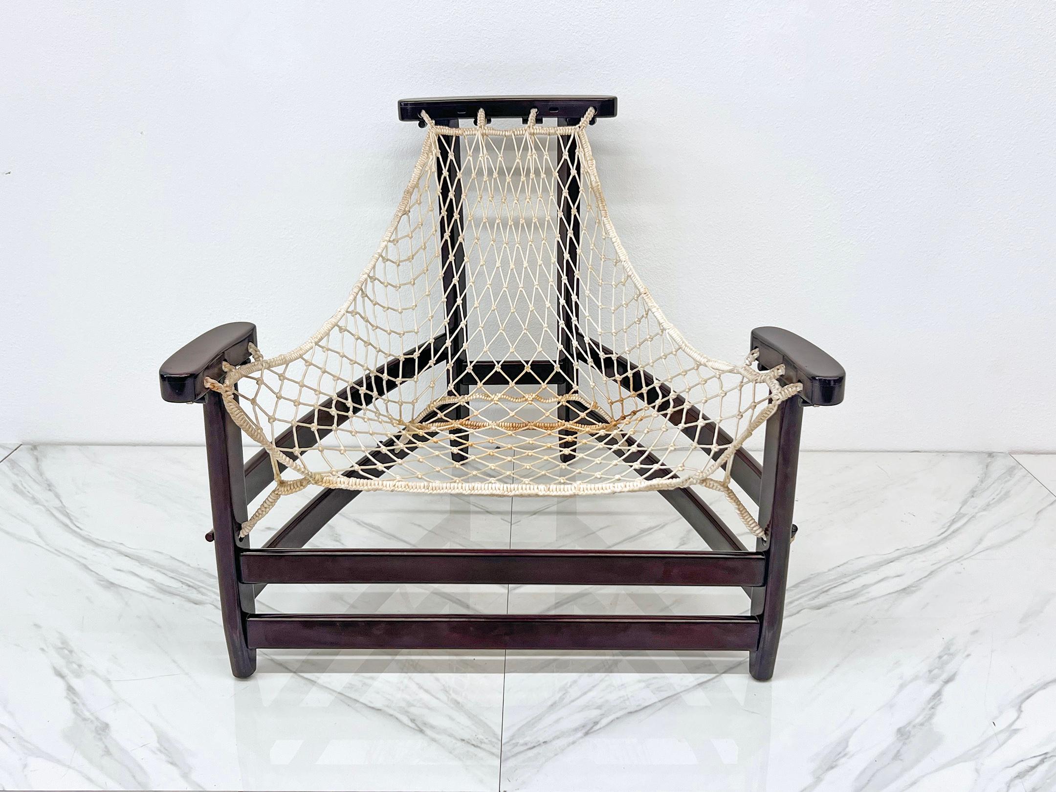 Mid-Century Modern Jangada Chair by Jean Gillon, 1960's, Brazilian Modern For Sale