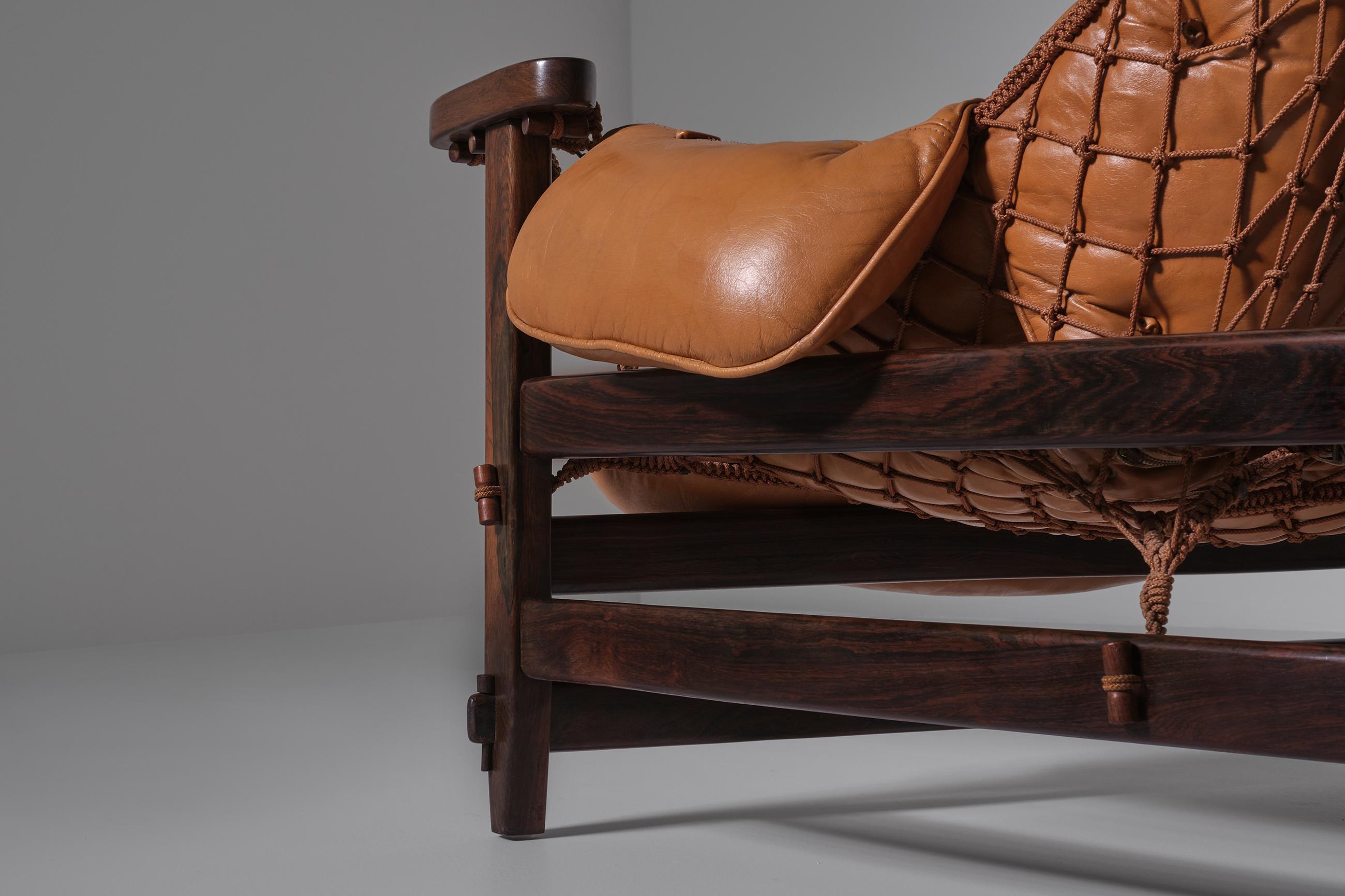 ‘Jangada’ Lounge Chair and Ottoman by Jean Gillon, Brazil, 1968 4