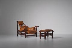 ‘Jangada’ Lounge Chair and Ottoman by Jean Gillon, Brazil, 1968