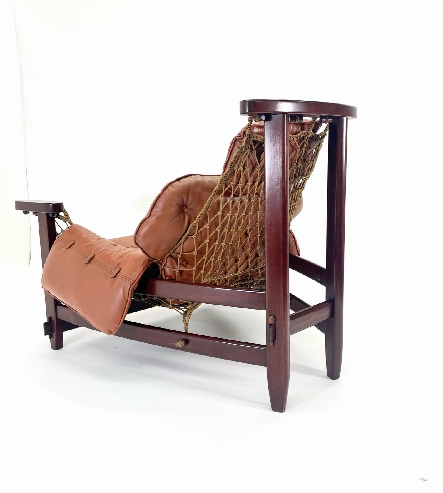 Jangada Lounge Chair and Ottoman by Jean Gillon, Brazil Circa 1960 1