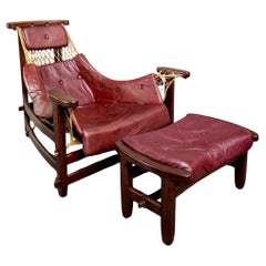 Vintage Jangada lounge chair with ottoman by Jean Gillon - Mid Century Modern - Brazil
