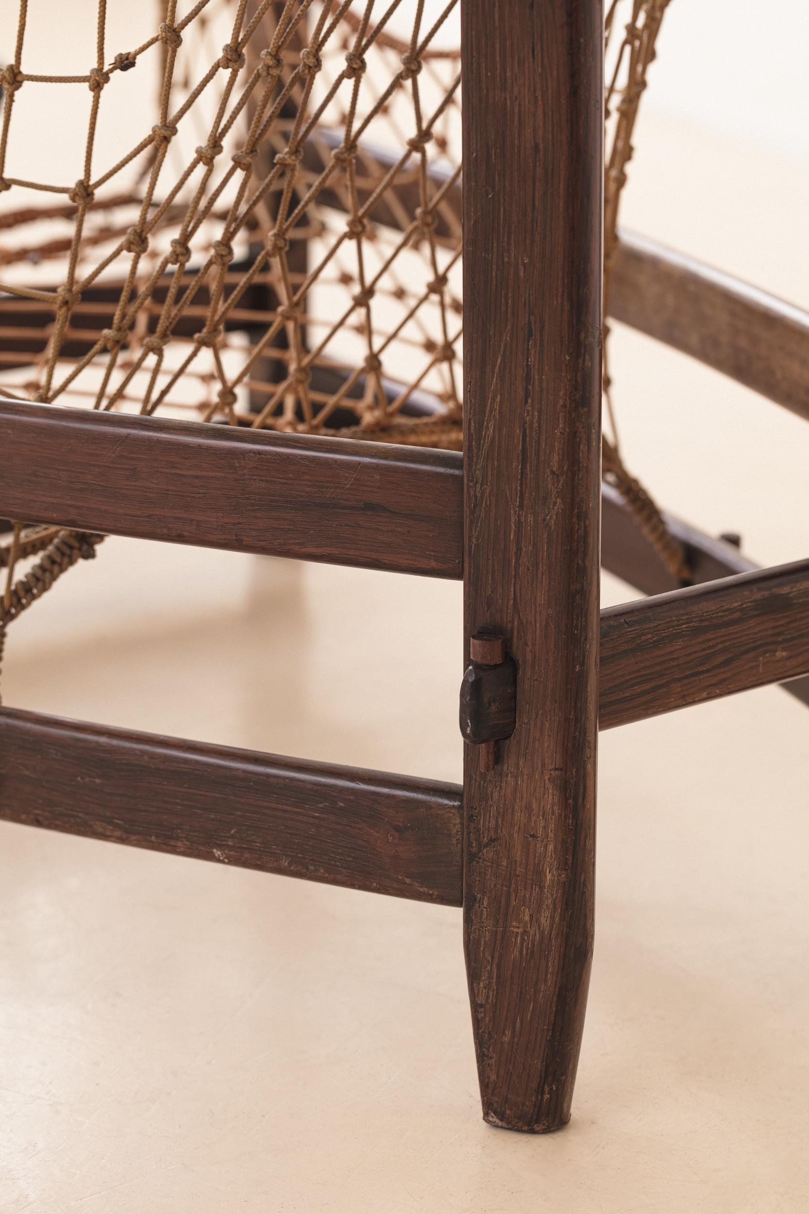 Jangada with Ottoman Armchair By Jean Gillon, Brazilian Midcentury Design, 1968 For Sale 7