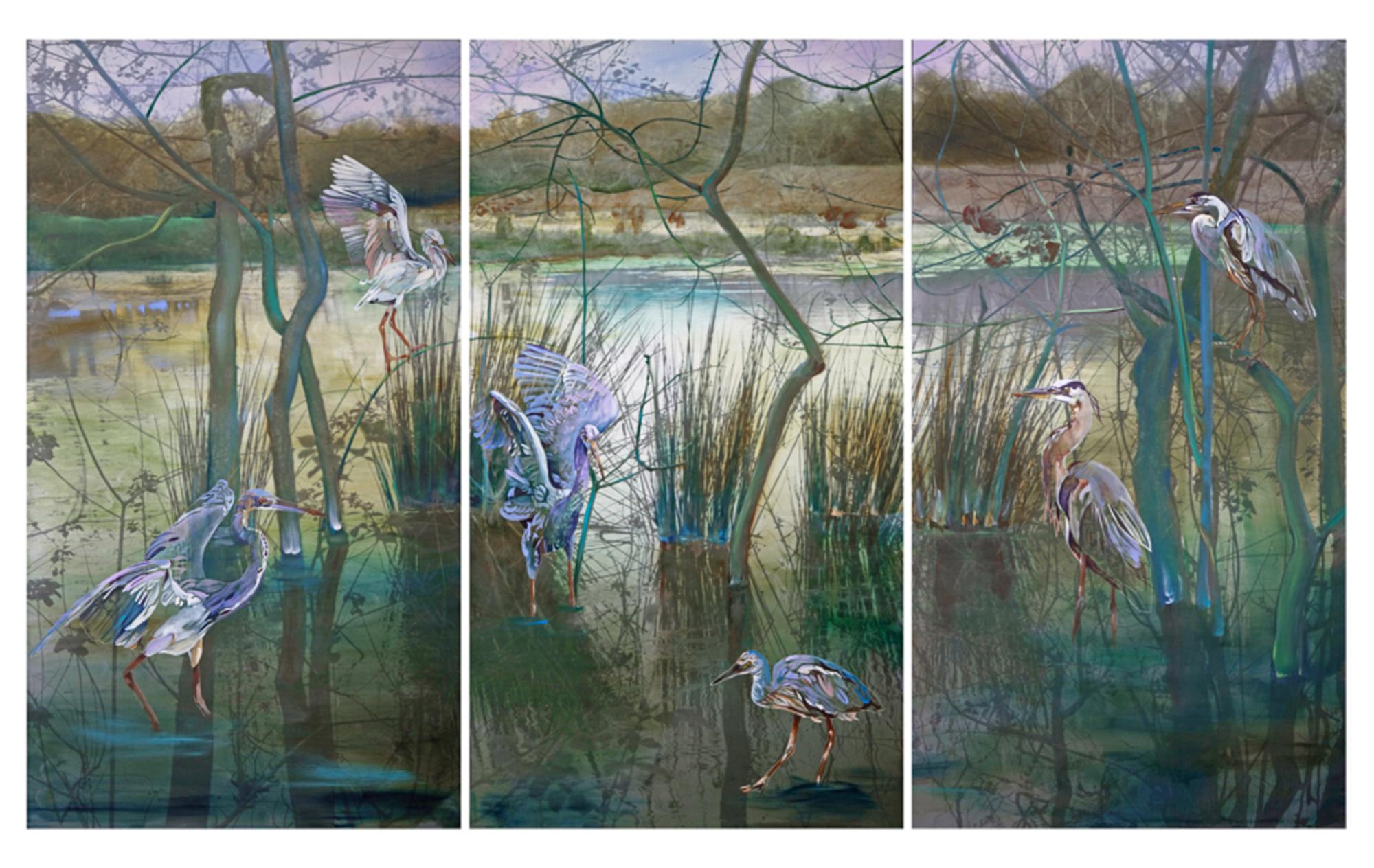 Animal Painting di Janice Freeman - Uccelli della baia